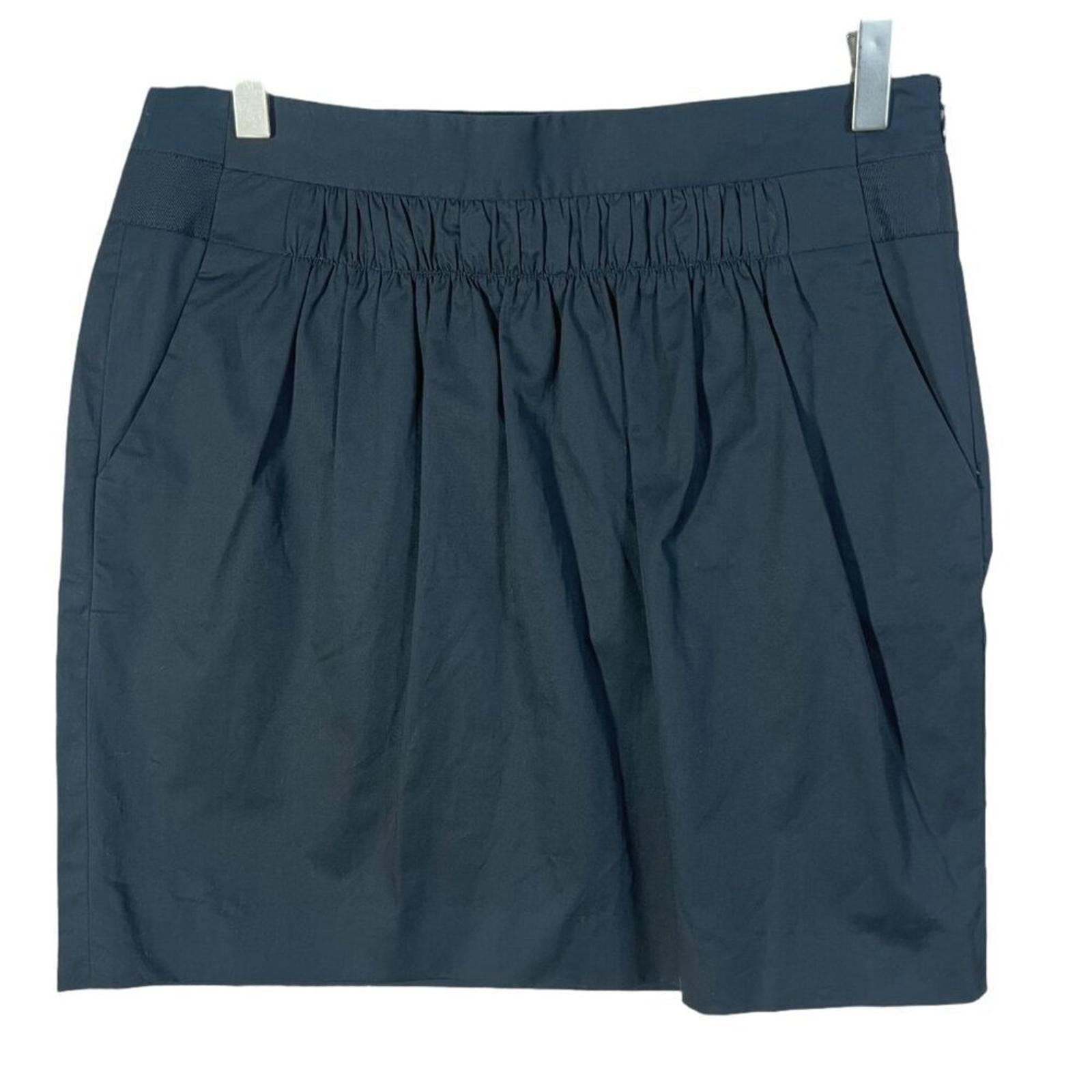 Banana Republic Black Cotton Pleated Mini Skirt Women's Size 8P by Hot Girl Secondhand