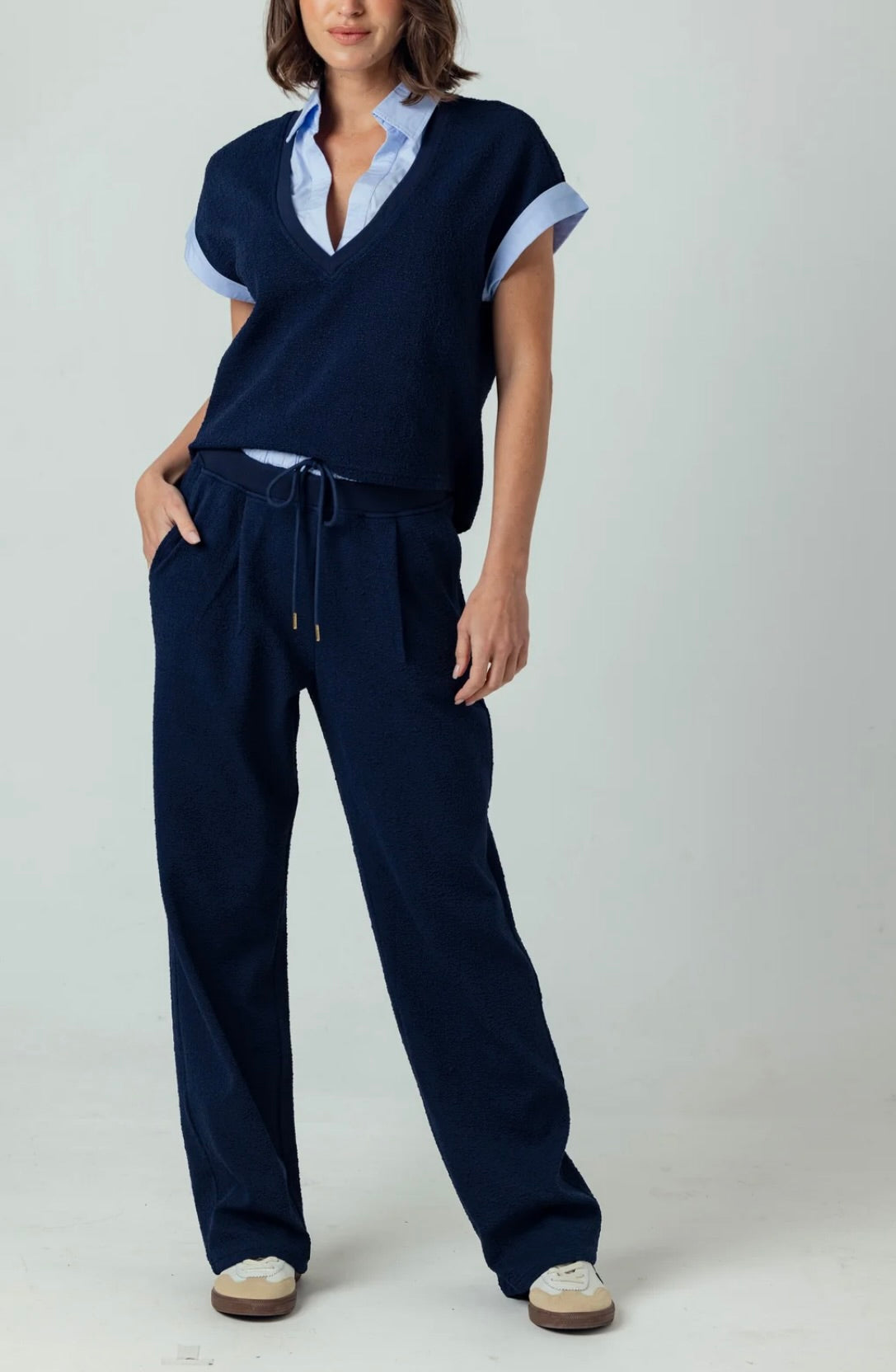 Leonie Pants in Navy by Sierra Deene