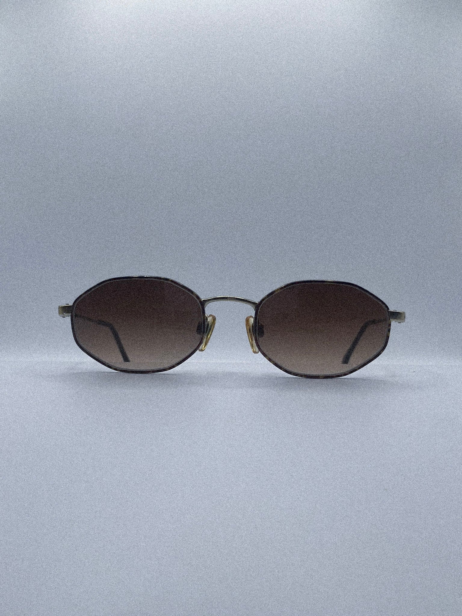 1980s Anne Klein II 6008 K1063-S Sunglasses | Gold/Tortoise by AZYR Specs