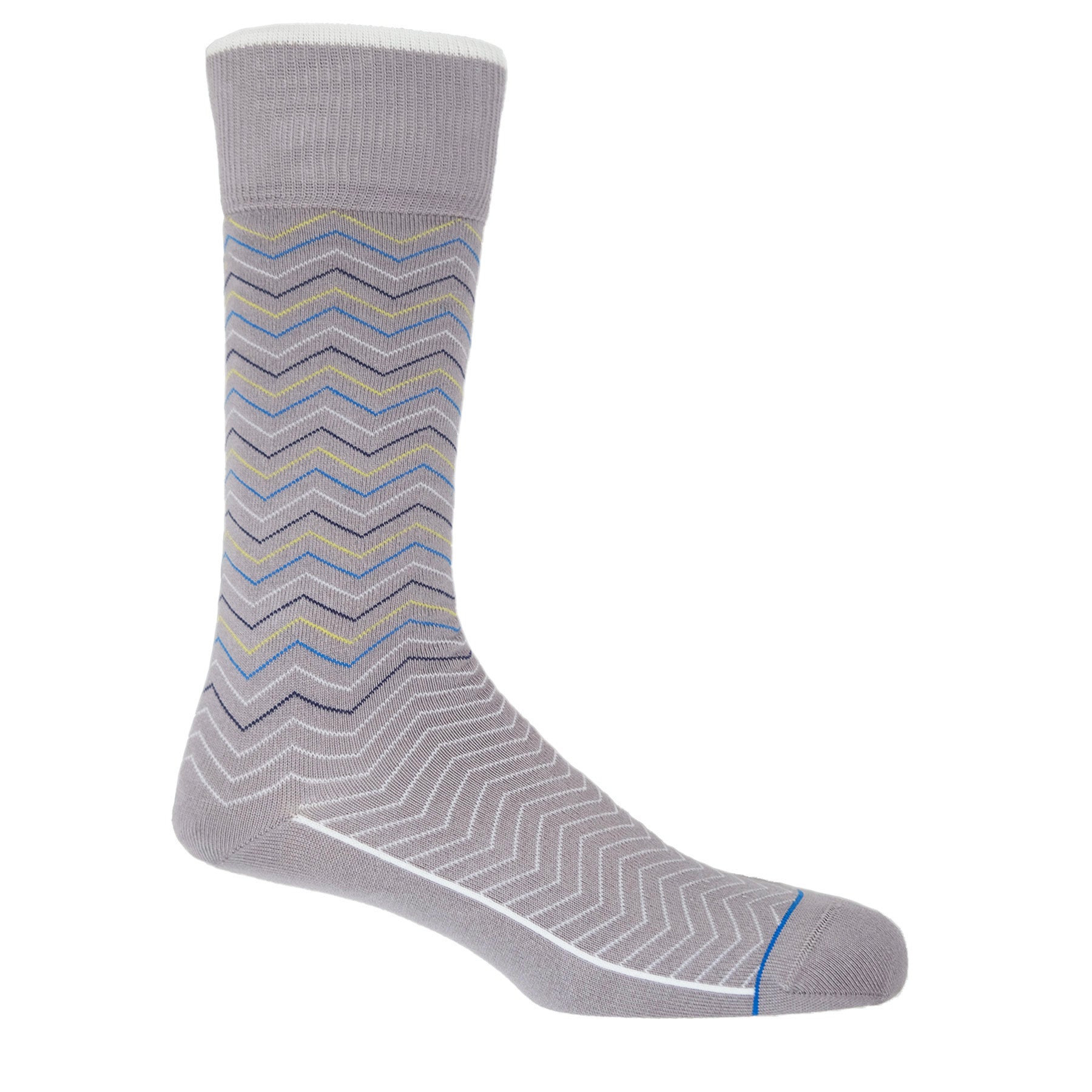 Oblique Men's Socks - Grey by Peper Harow