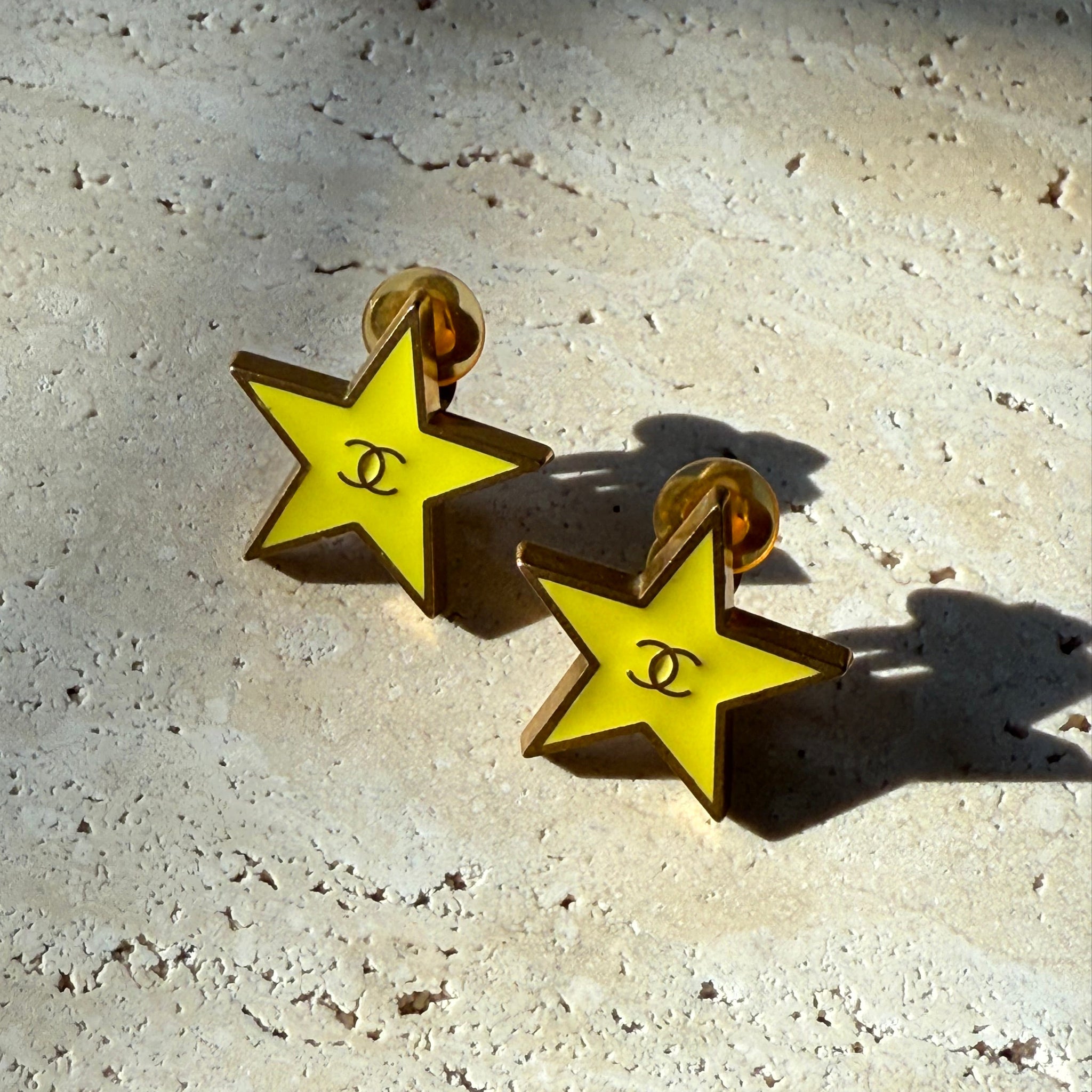 Chanel Vintage Star Earrings by The Vintage New Yorker