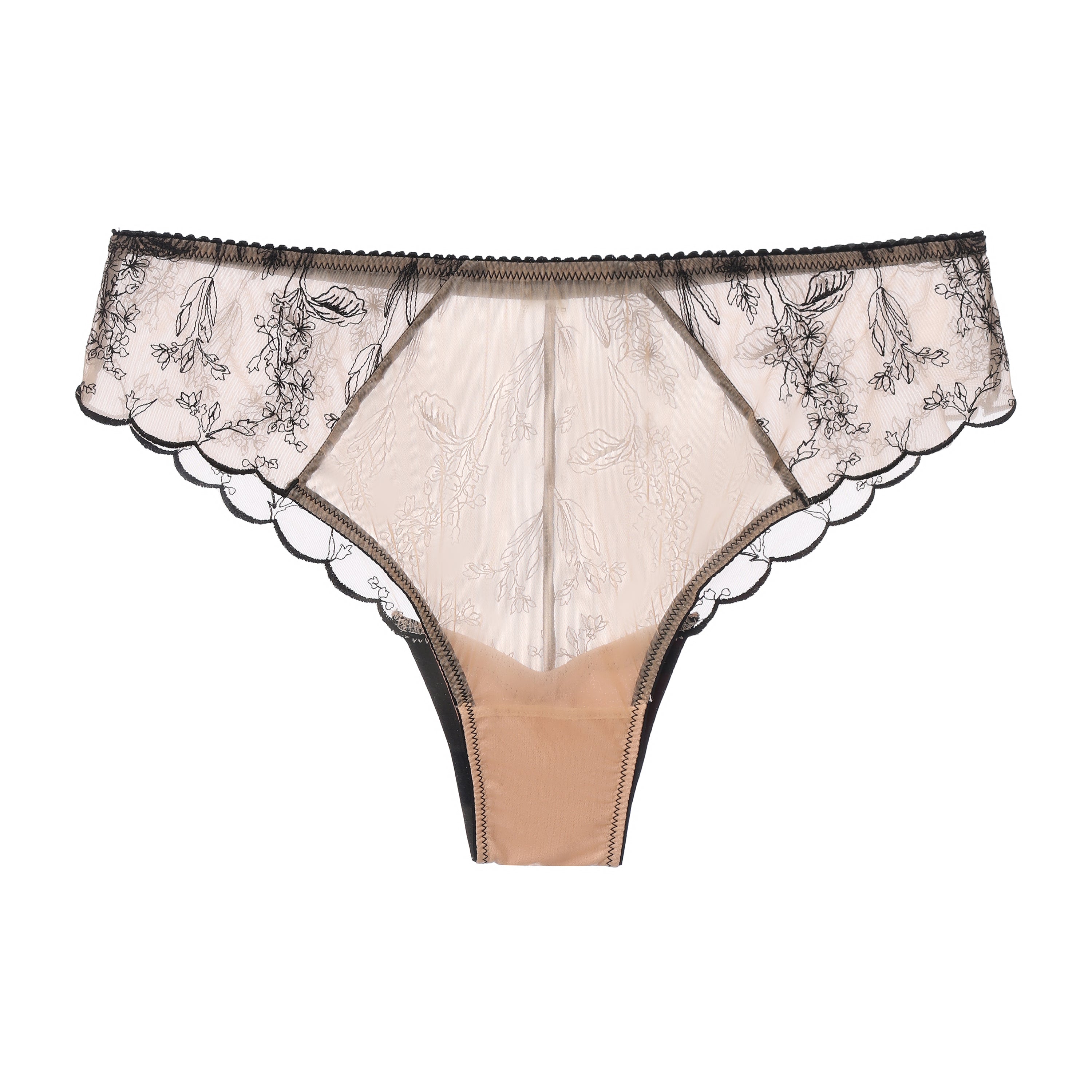 Kim Embroidery Cheeky on Jelly Fabric | Amour d'Agnette Lingerie by Amour d'Agnette