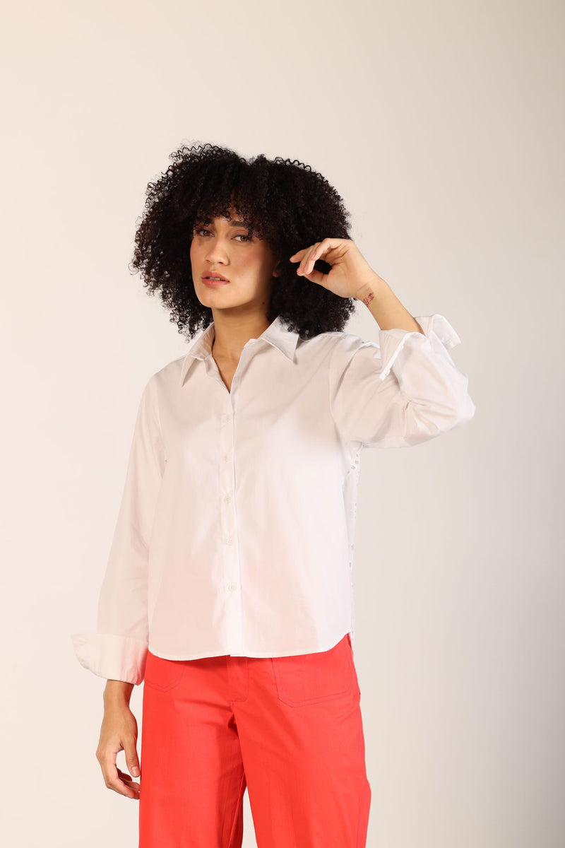 WHITE GEORGE SHIRT by Maude Vivante