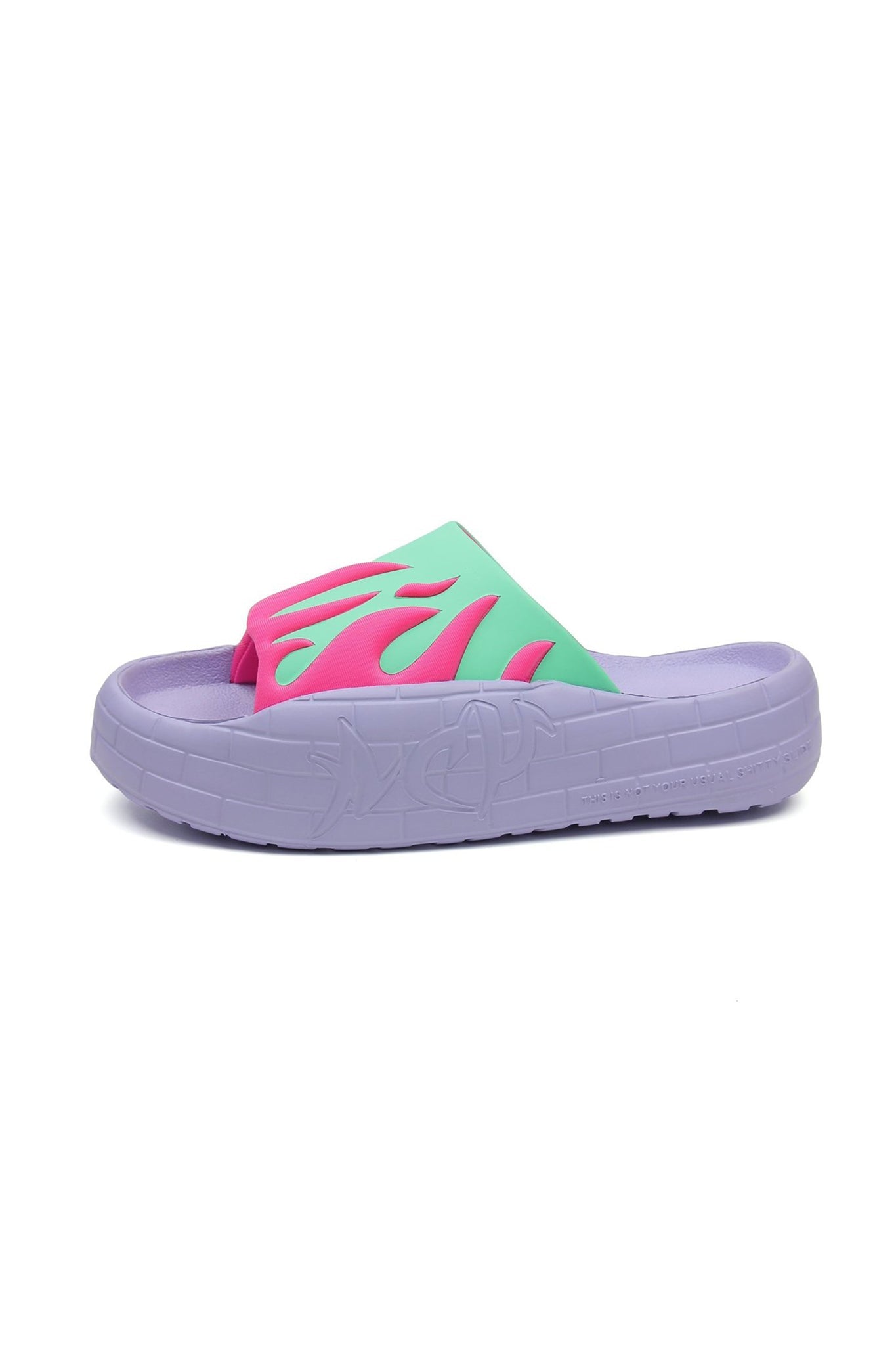 NYU SLIDE FUCHSIA GREEN by Acupuncture1993