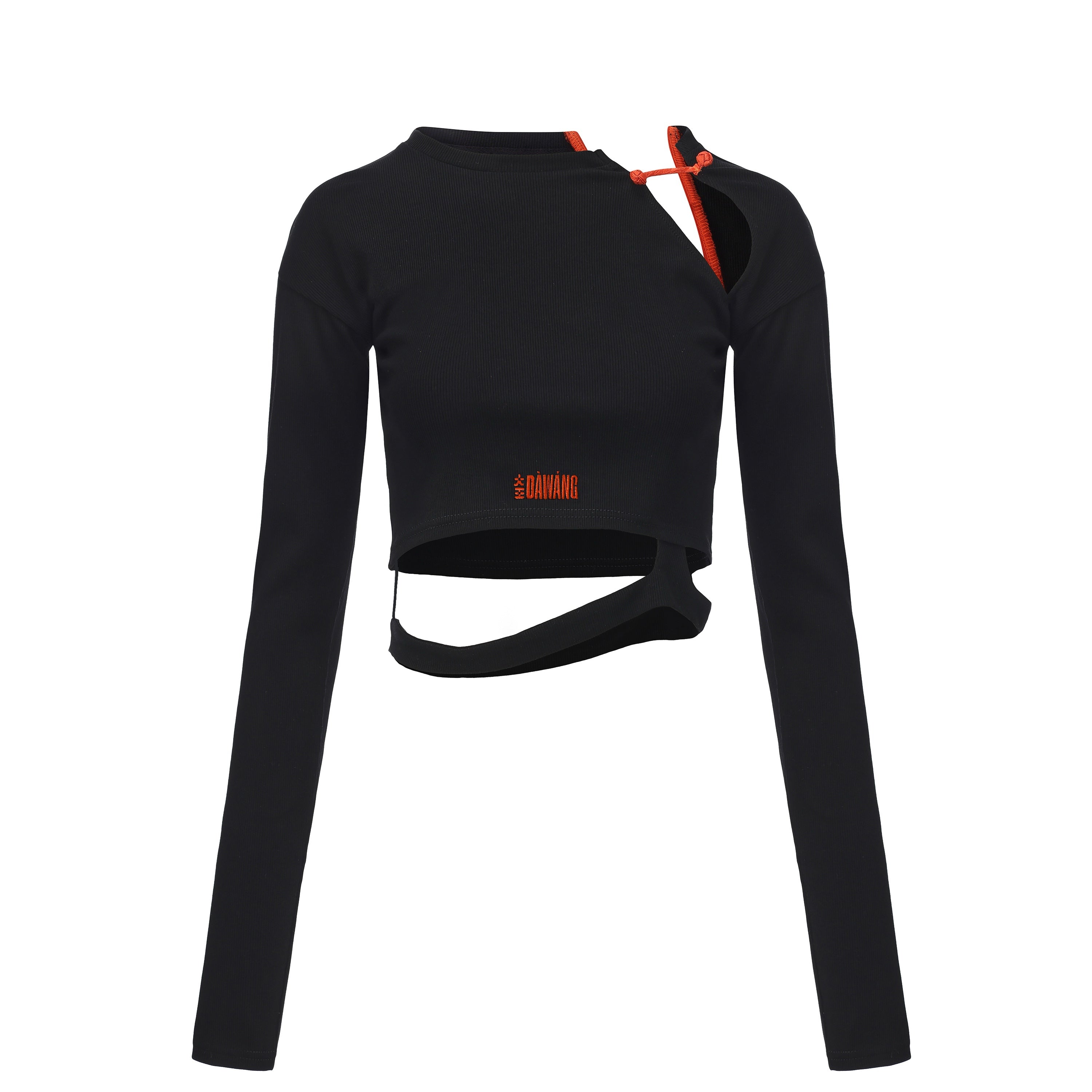 Ju Cutout Long Sleeve Knit Top by DAWANG