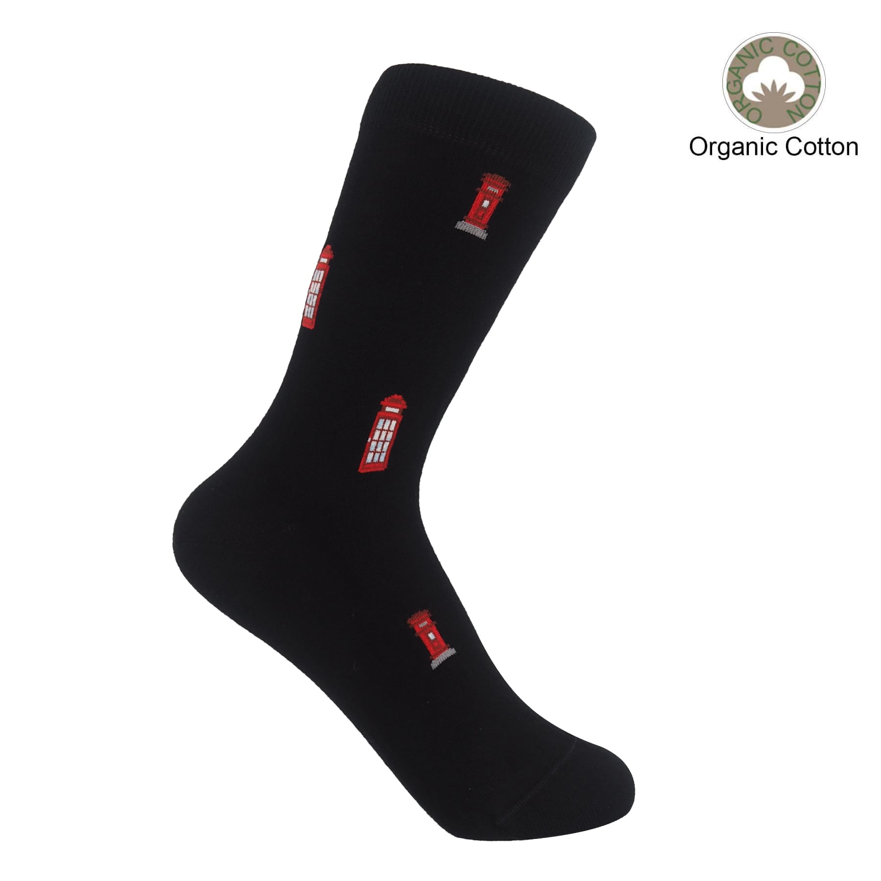 Post Box Women's Socks - Black by Peper Harow