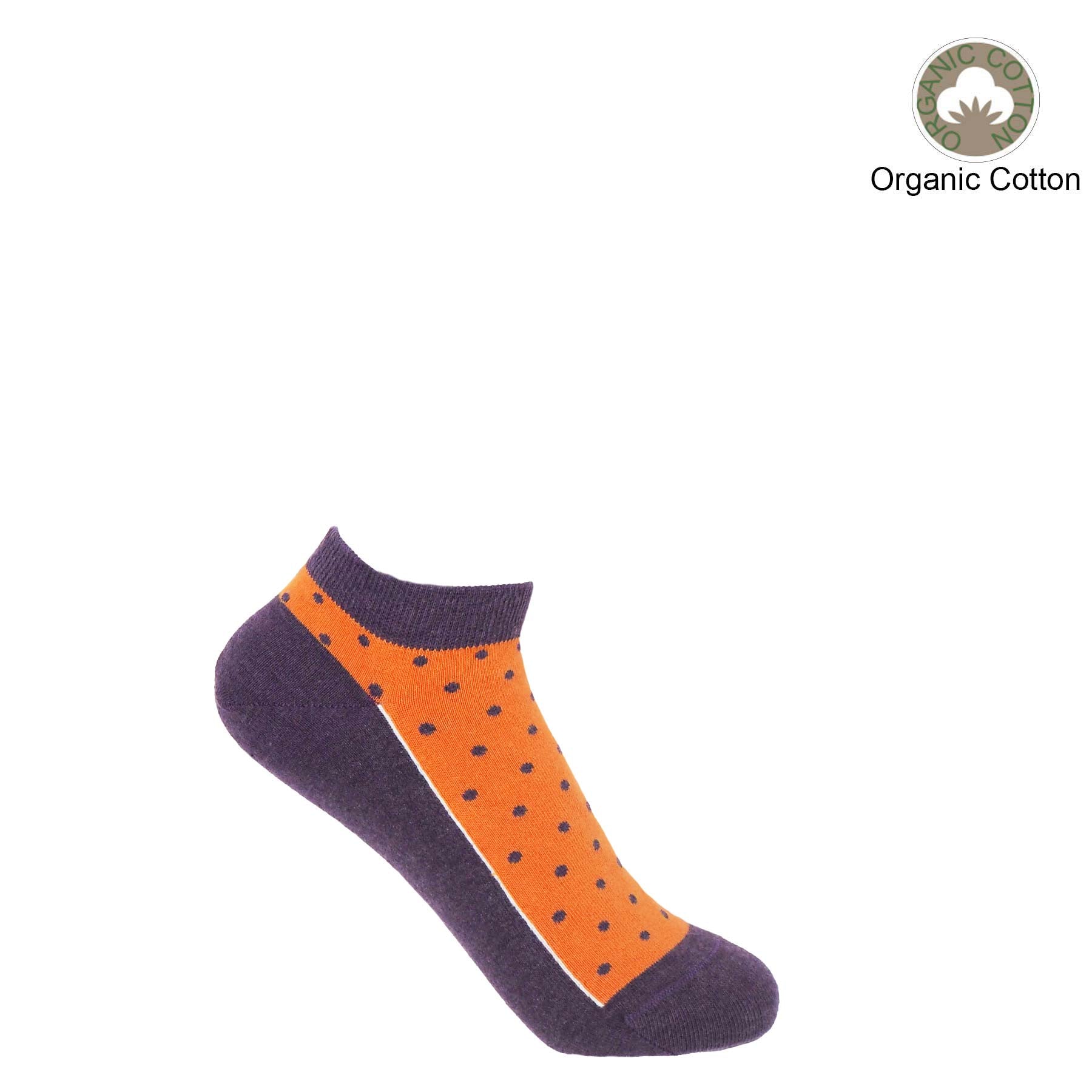 Polka Women's Organic Trainer Socks - Berry by Peper Harow