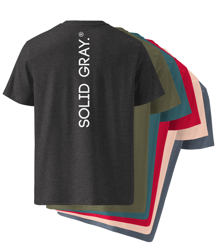 T-SHIRT ‘VERTICAL’ by Solid Gray