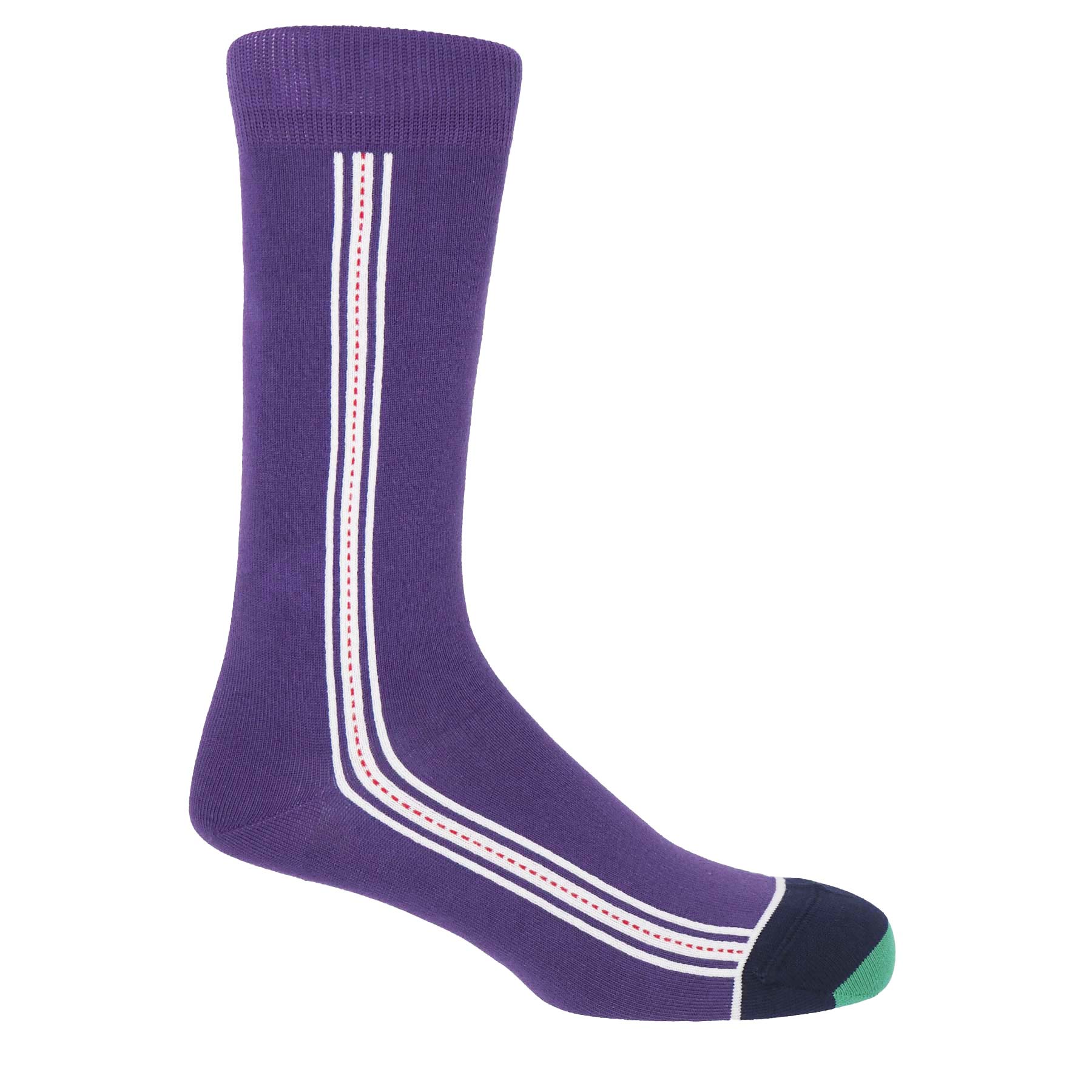 Andover Men's Socks - Purple by Peper Harow