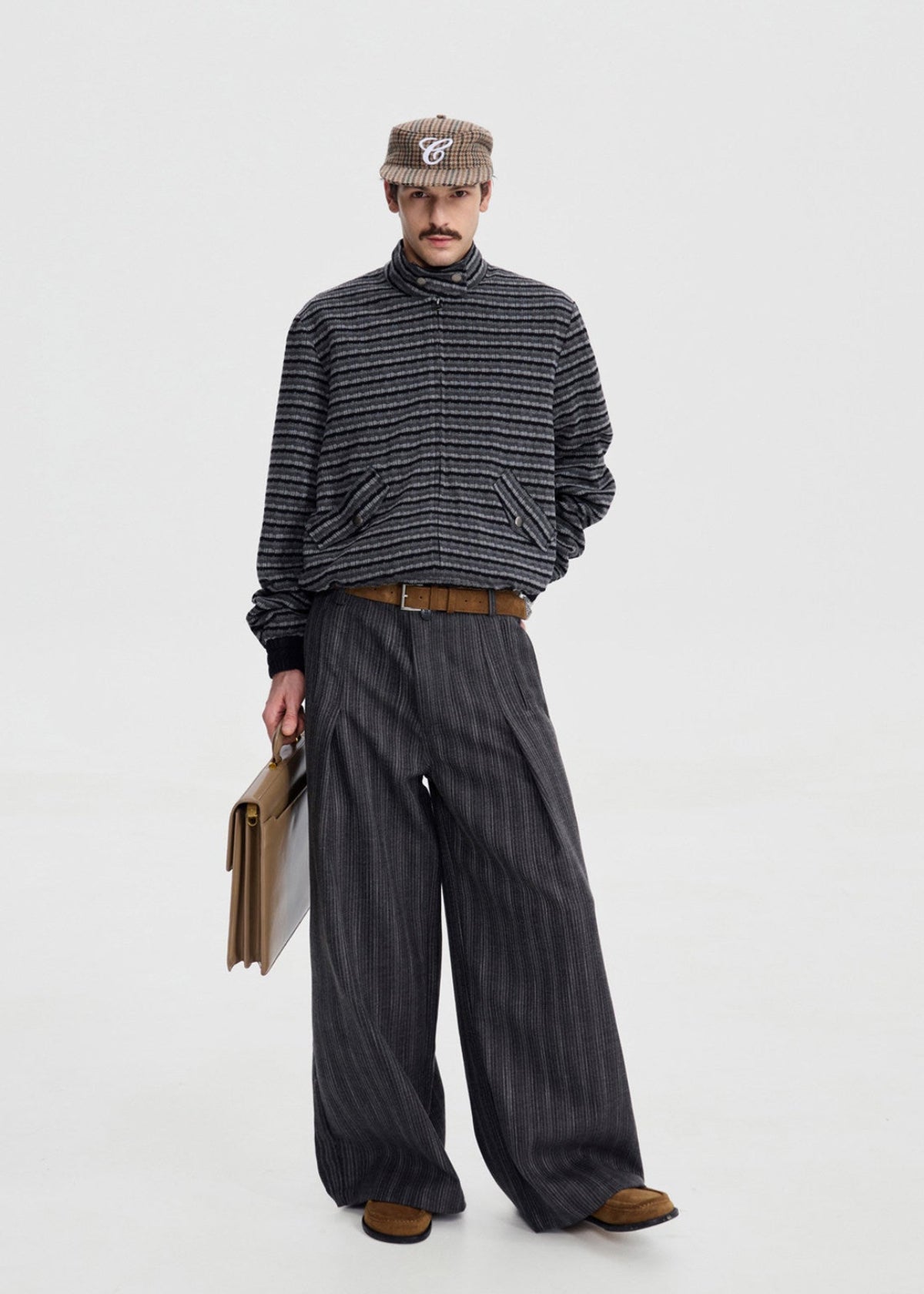 Script-X Stripe Barn Jacket by OFFCULTURE