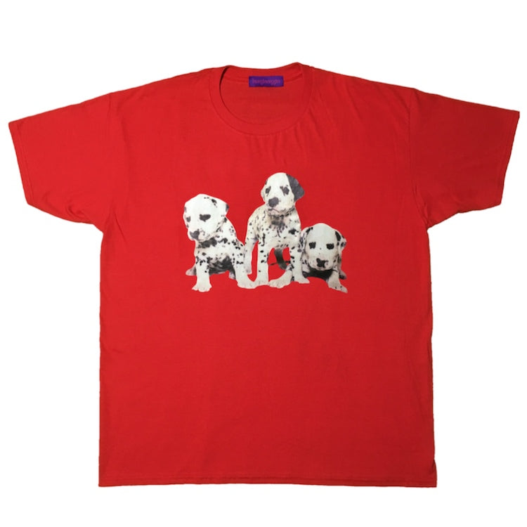 bunnybunnygun Decora Kei Loose Spot Dog T-Shirt Cotton Short & Long Sleeve by Land Decora