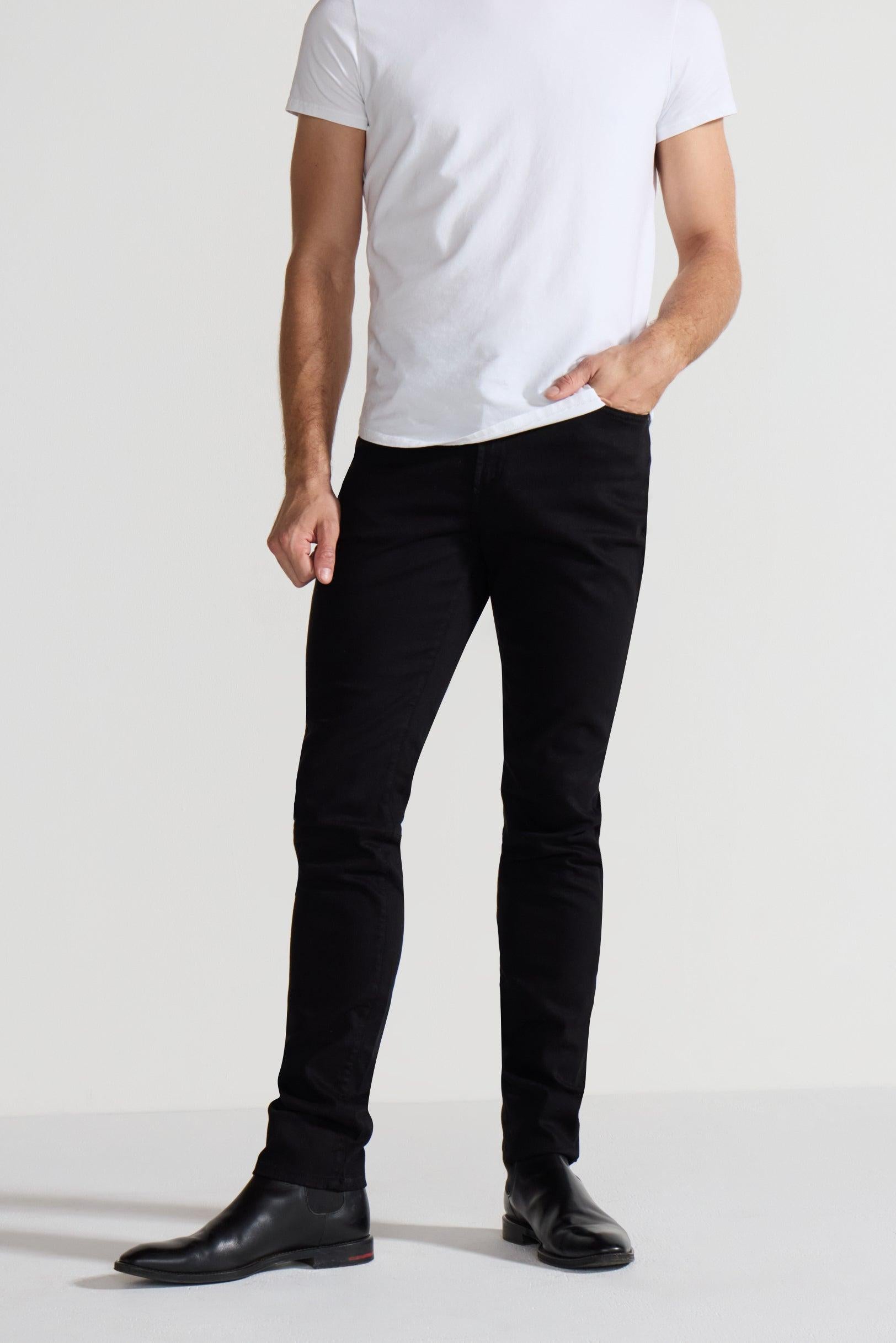 Greyson Noir Stretch Skinny Jean by MONFRERE