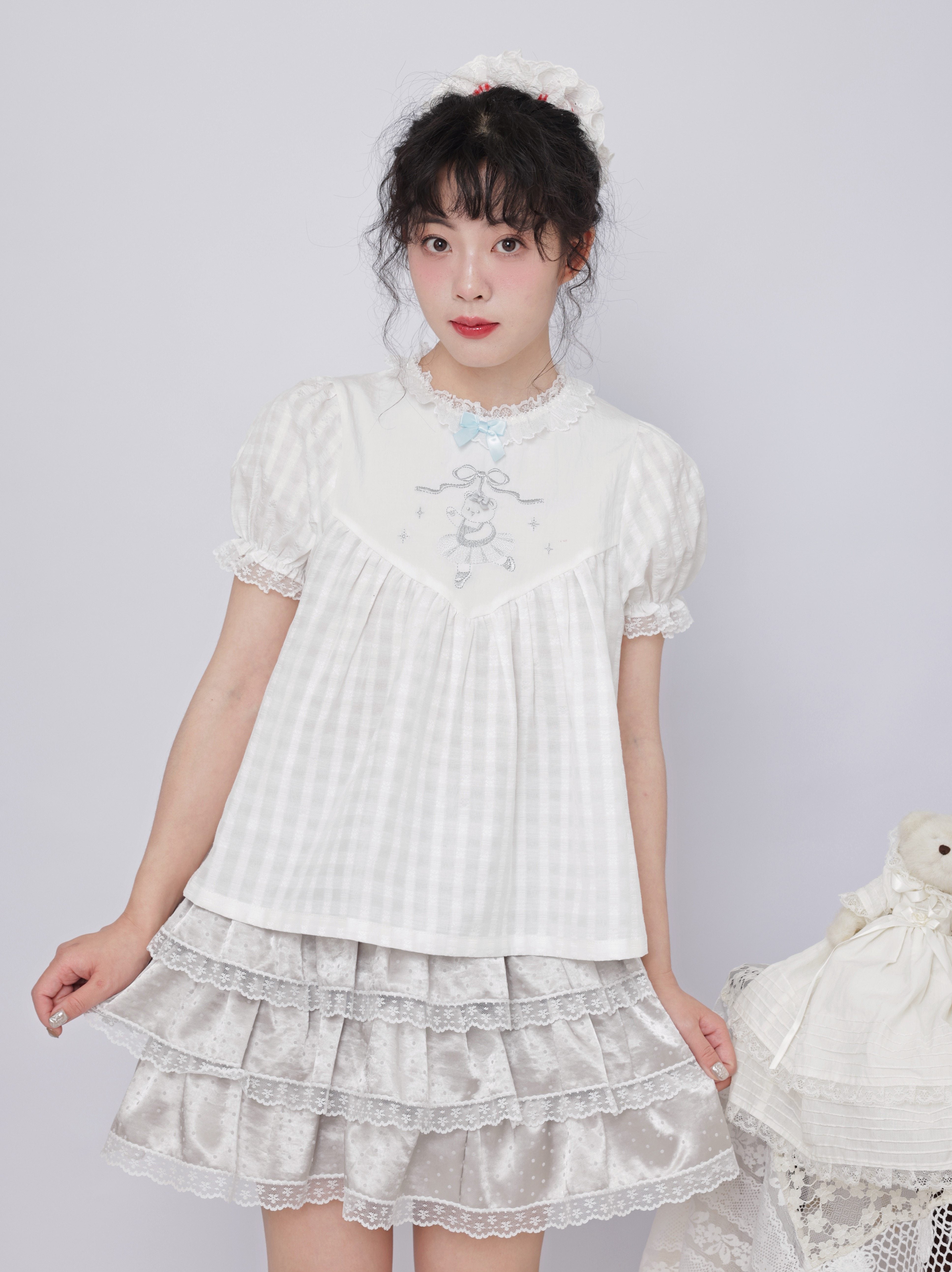 Kawaii Bear Layered Cake Skirt - SemenCoicis by Land Decora