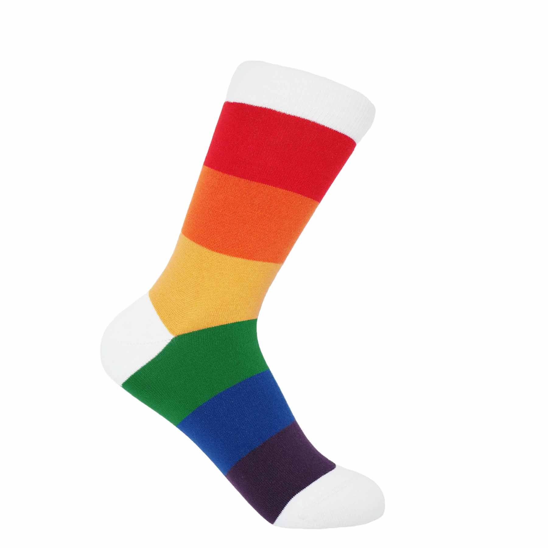 Block Stripe Women's Socks - Rainbow by Peper Harow