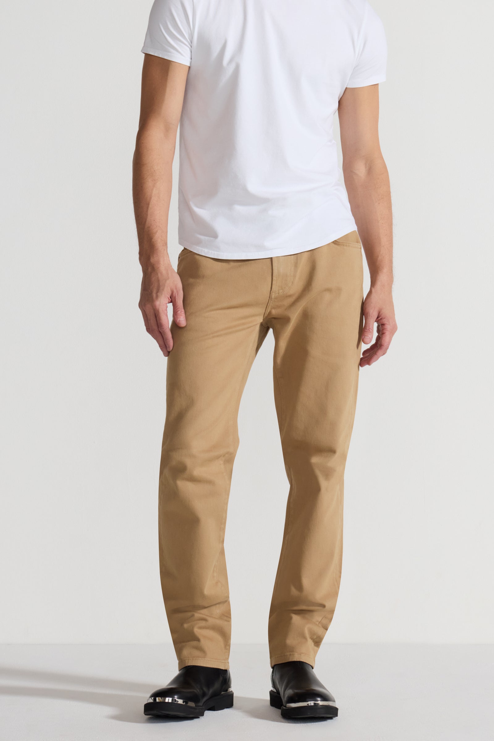 Deniro Teak Stretch Slim Straight Jean by MONFRERE