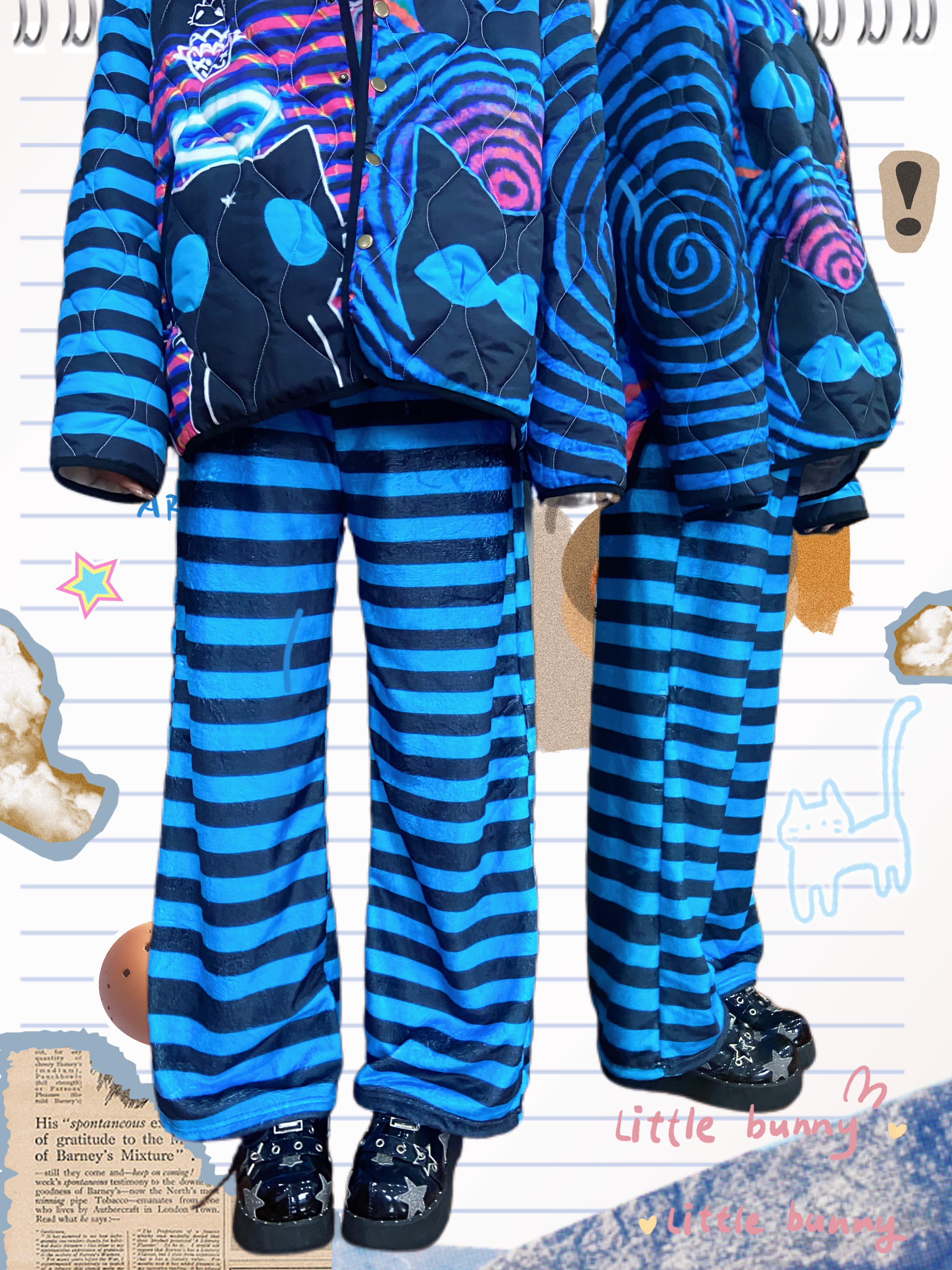 Y2K Subculture Striped Pants - LERROO by Land Decora