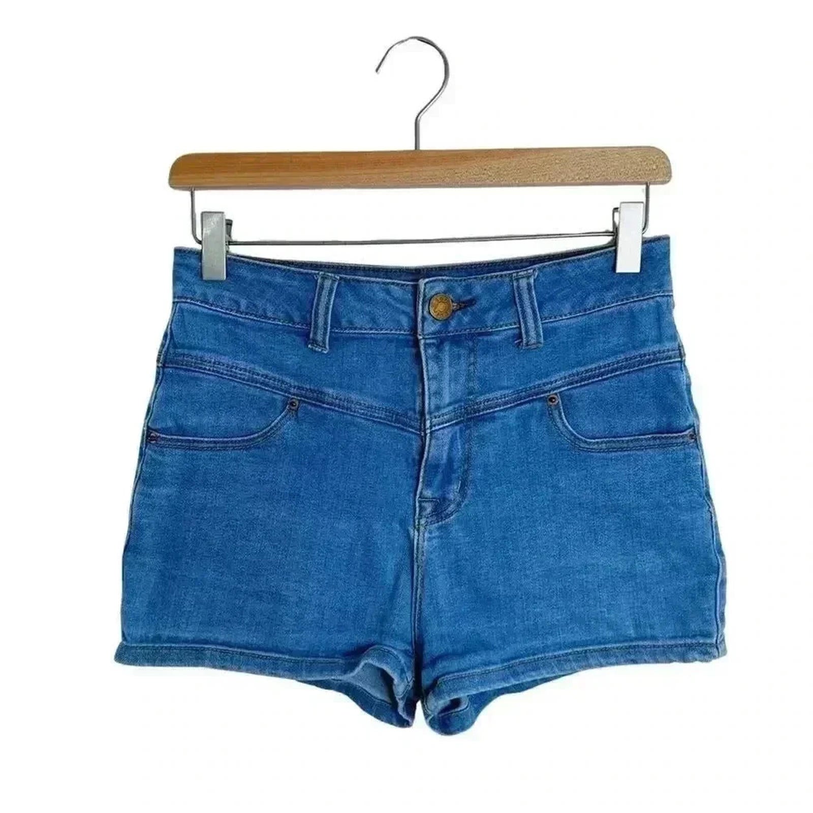 BDG High Rise Seam Short Medium Wash Denim Shorts Jean Shorts High Ris by Hot Girl Secondhand