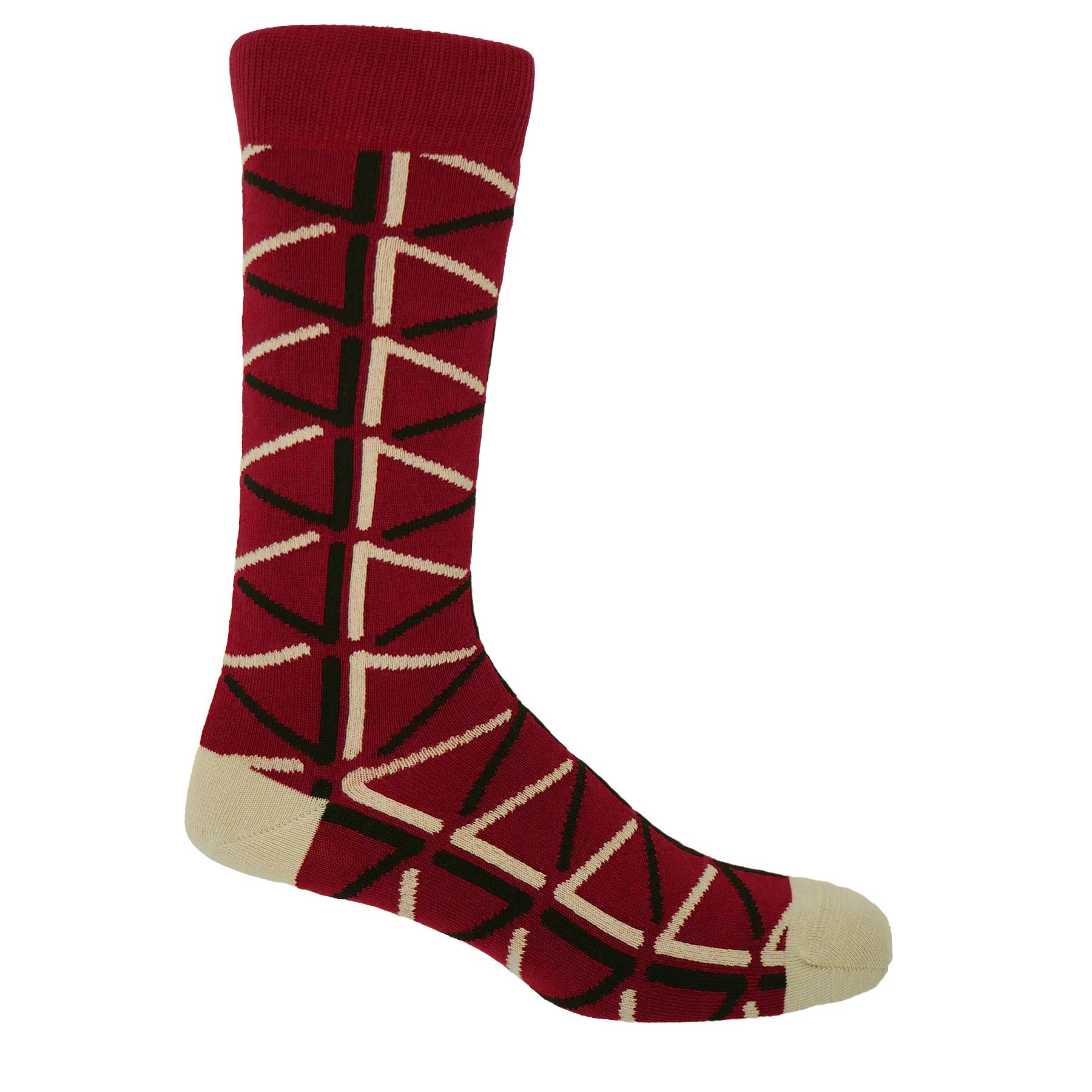 Septem Men's Socks - Garnet by Peper Harow