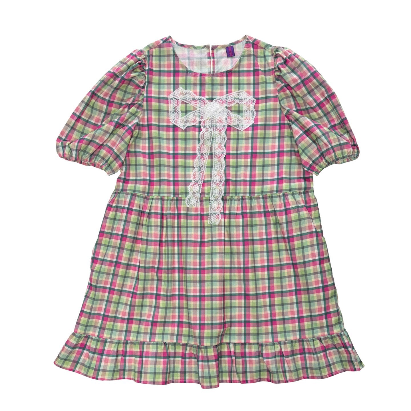 Kawaii Plaid Dress - bunnybunnygun by Land Decora