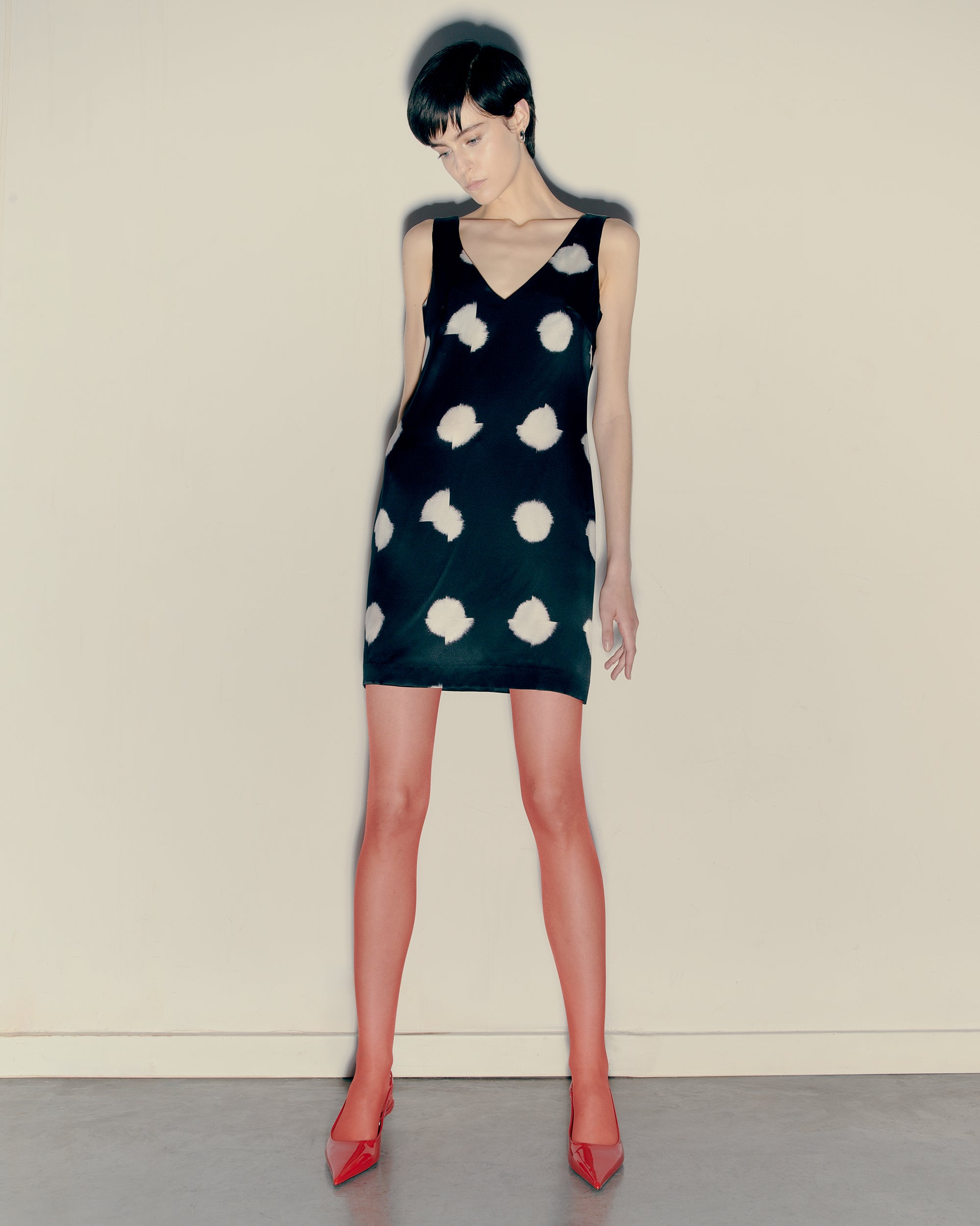 Amber silk dress by Further Review