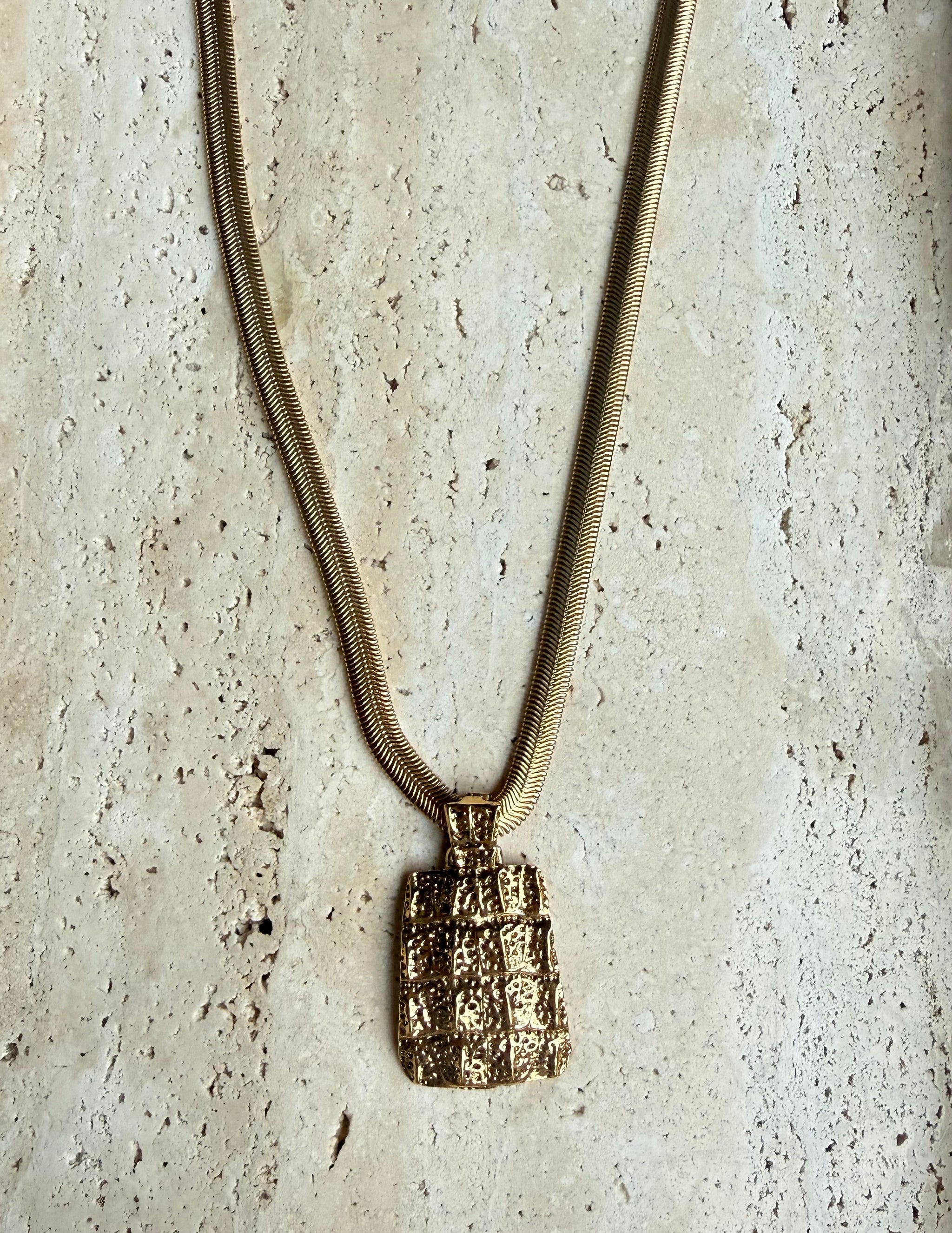 Yves Saint Laurent Vintage Rare Snake Chain Pendant by The Vintage New Yorker