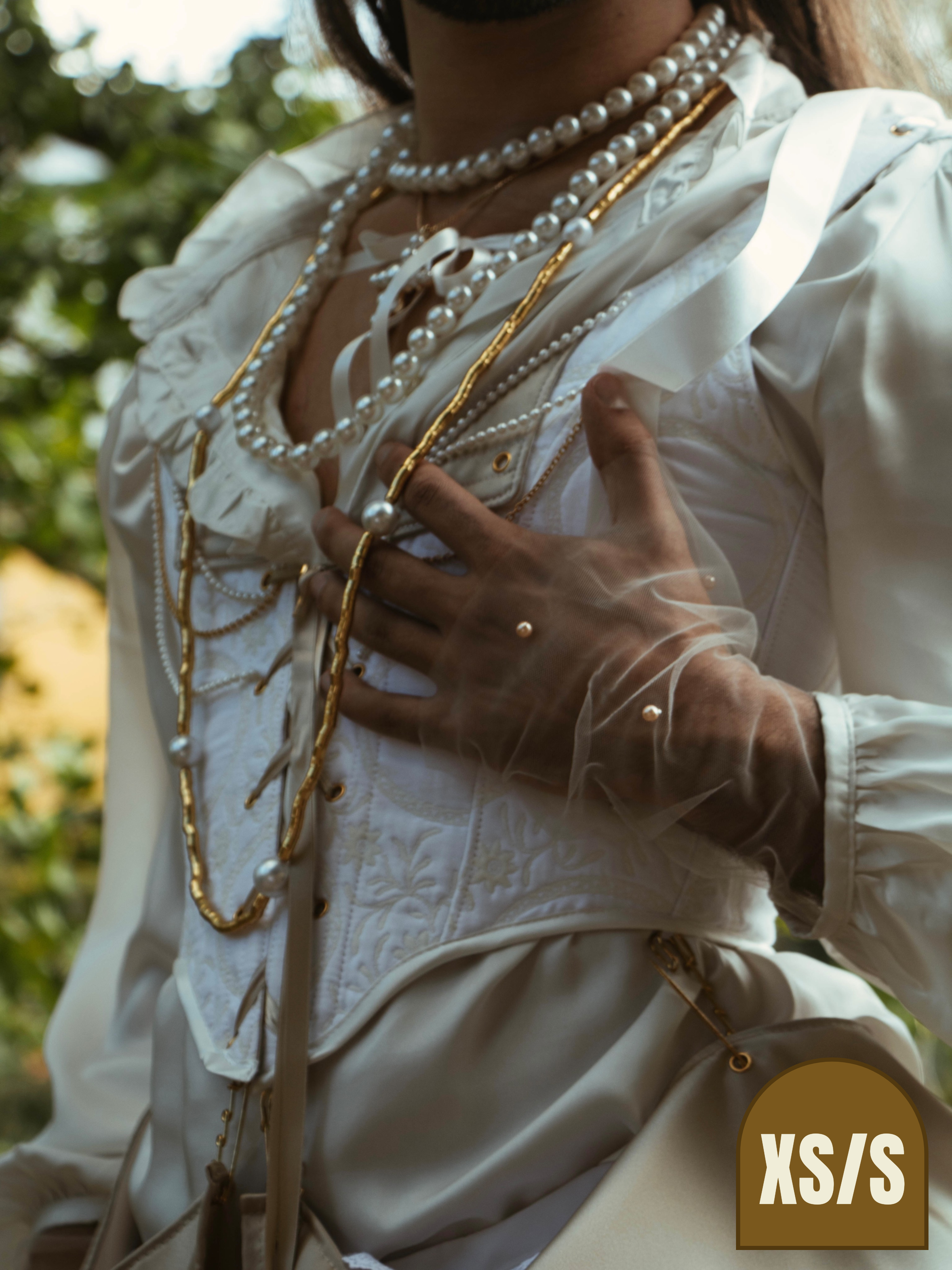 Jacquard Corset with Train VFW by Emjota Studio