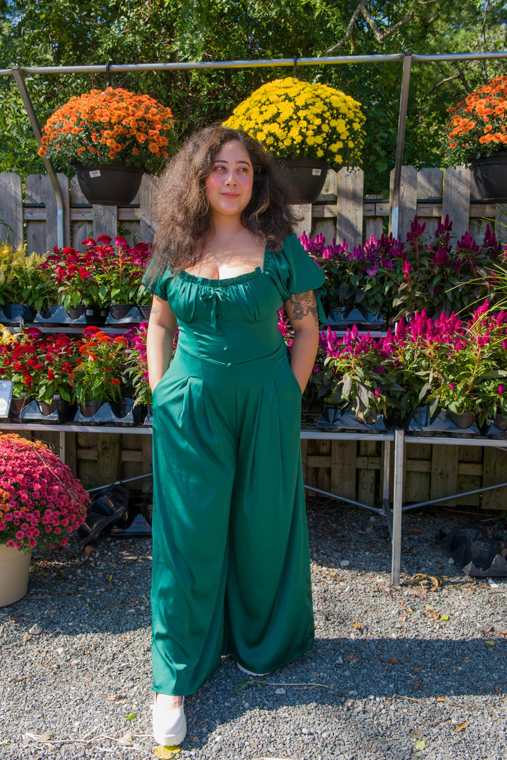 Rosemary Goddess Jumpsuit by Miss Candyholic
