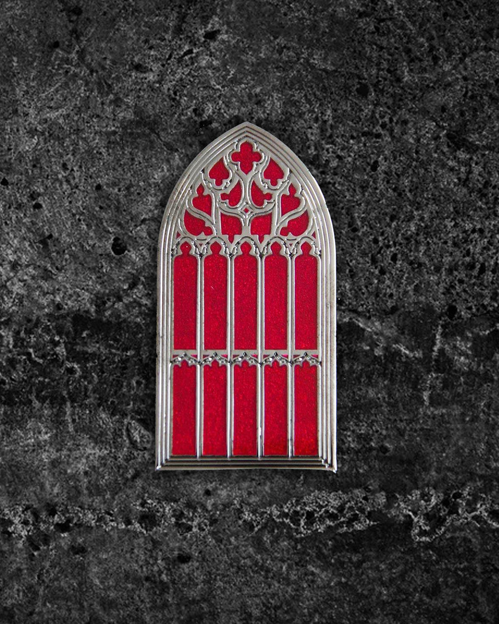Saint Giles Cathedral Gothic Window Enamel Pin by KATAKOMB