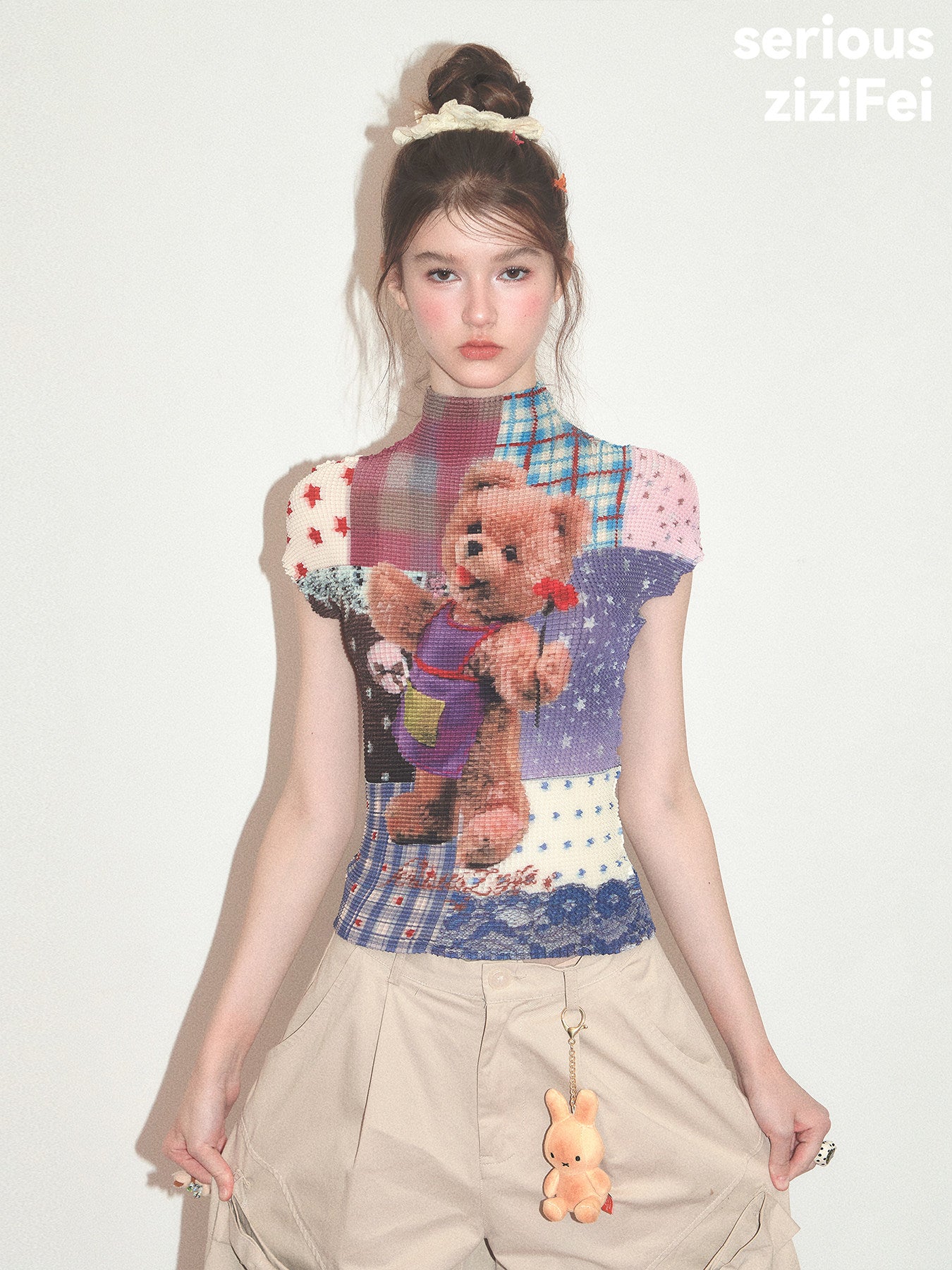 Y2K Teddy Bear T-Shirt - ziziFei by Land Decora