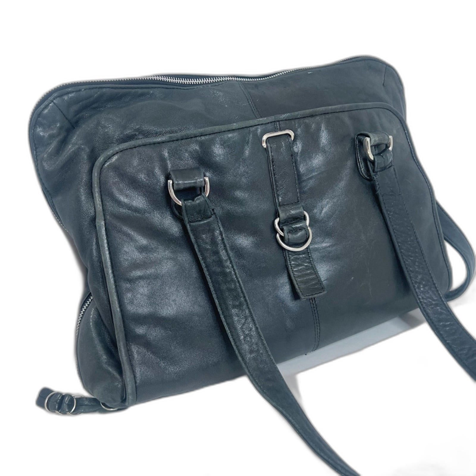 Latico Black Leather Laptop Bag Satchel Messenger Bag Work Bag by Hot Girl Secondhand
