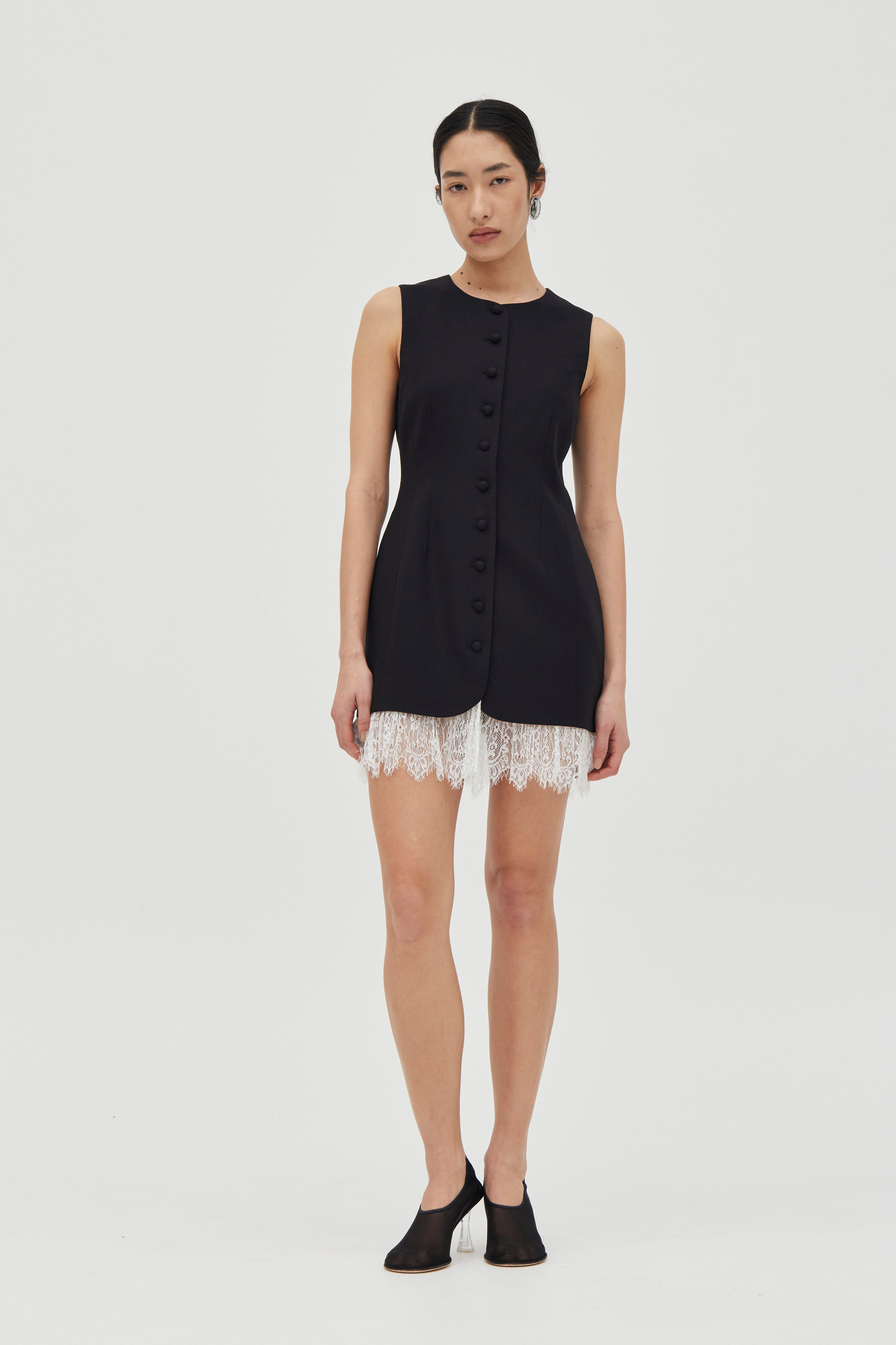 THIRD FORM Nocture Lace Trim Mini by Sierra Deene