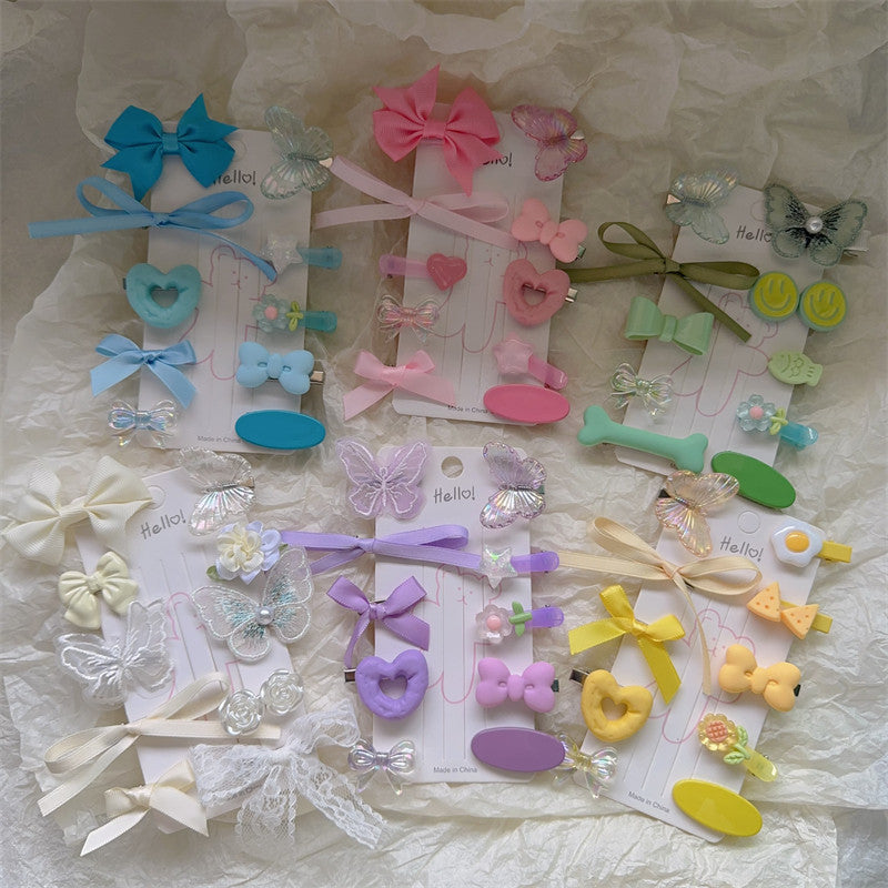 Kawaii Butterfly Hair Clips Set - Cute Accessories by Land Decora