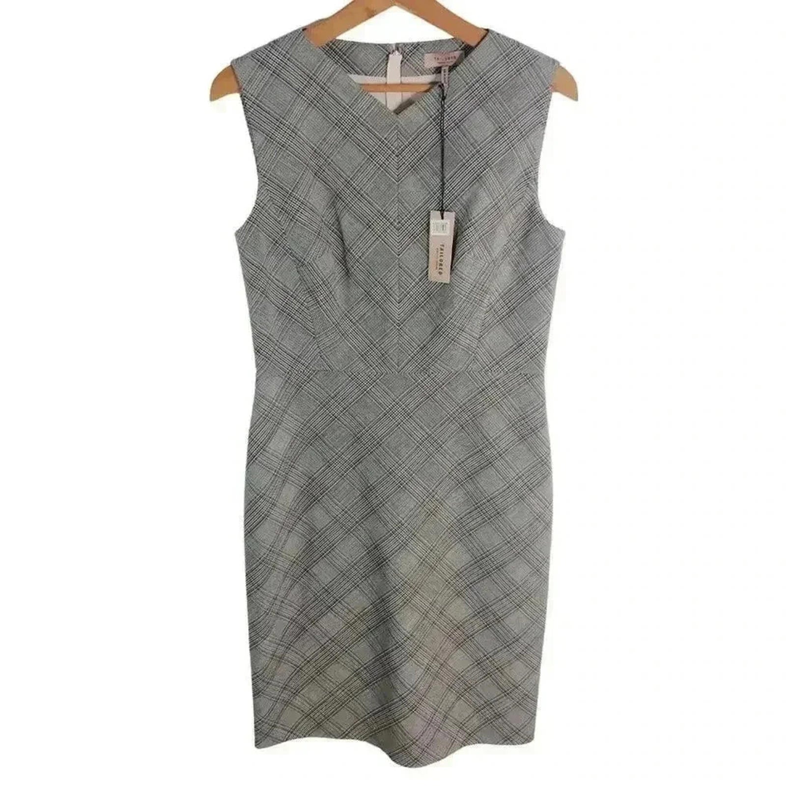 NWT Rebecca Taylor Tailored Plaid Sheath Dress Business Casual Office by Hot Girl Secondhand