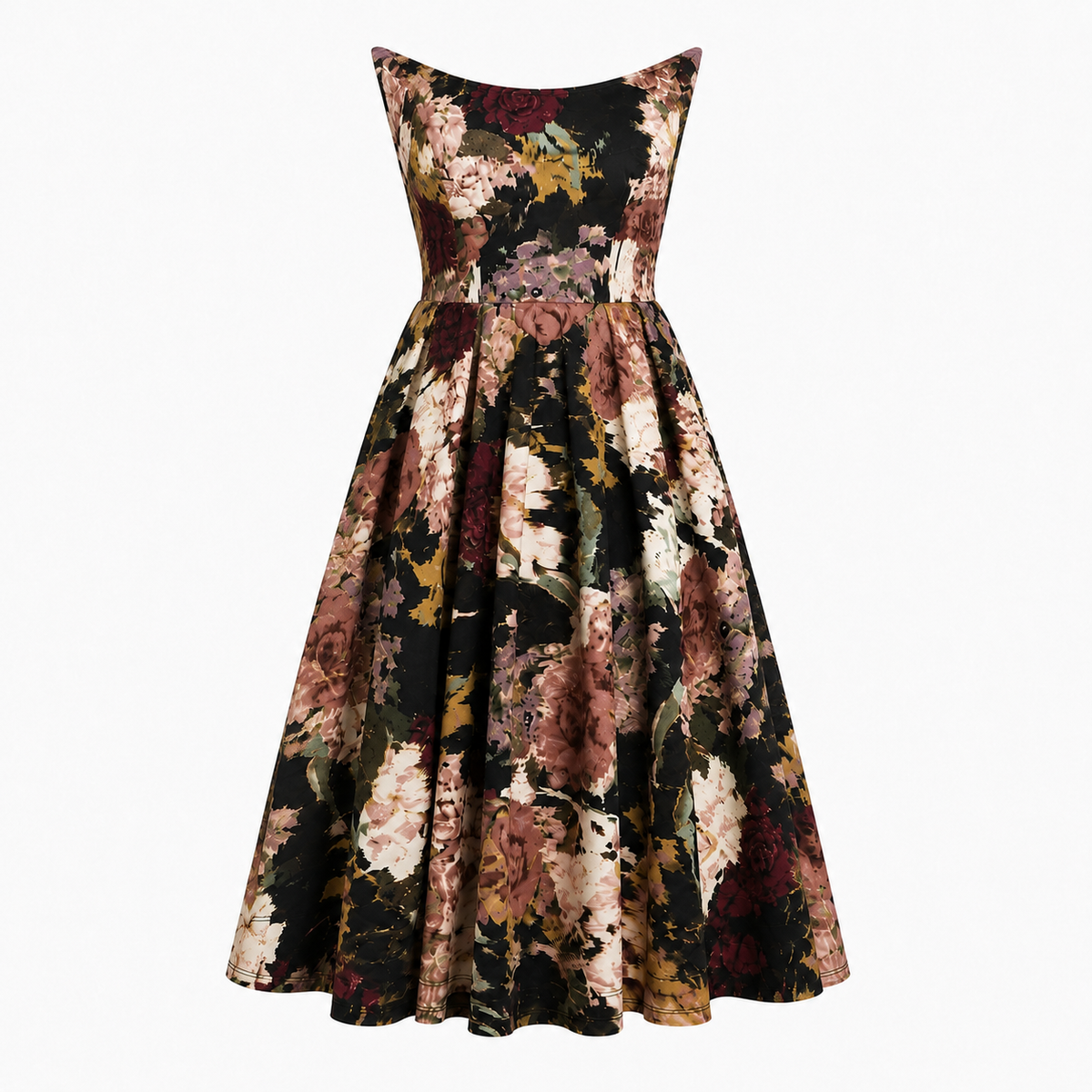 Golshifteh Floral Corset Midi Dress By Sarvin by Sarvin