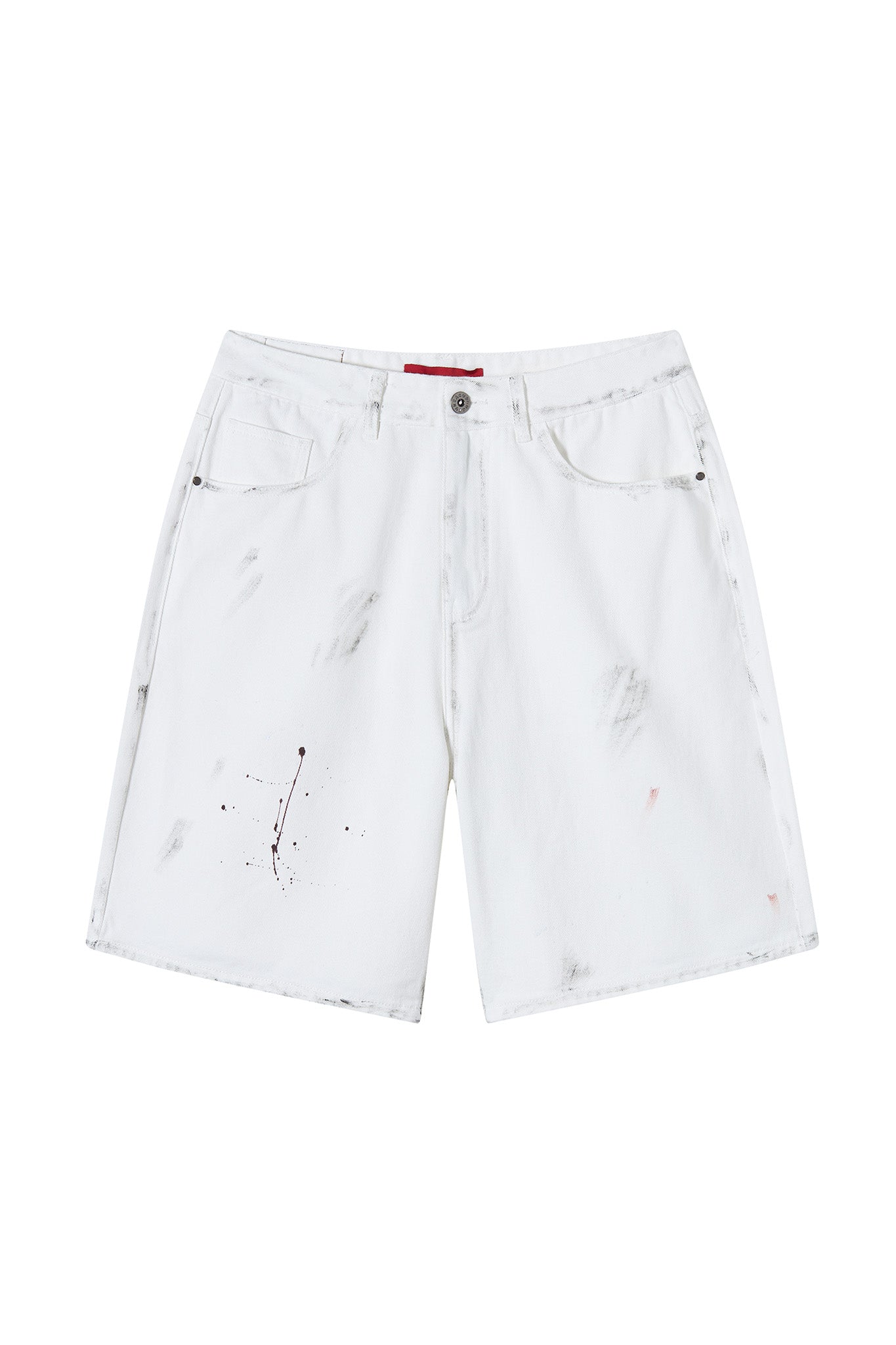 PAINTER DENIM SHORTS WHITE by Acupuncture1993