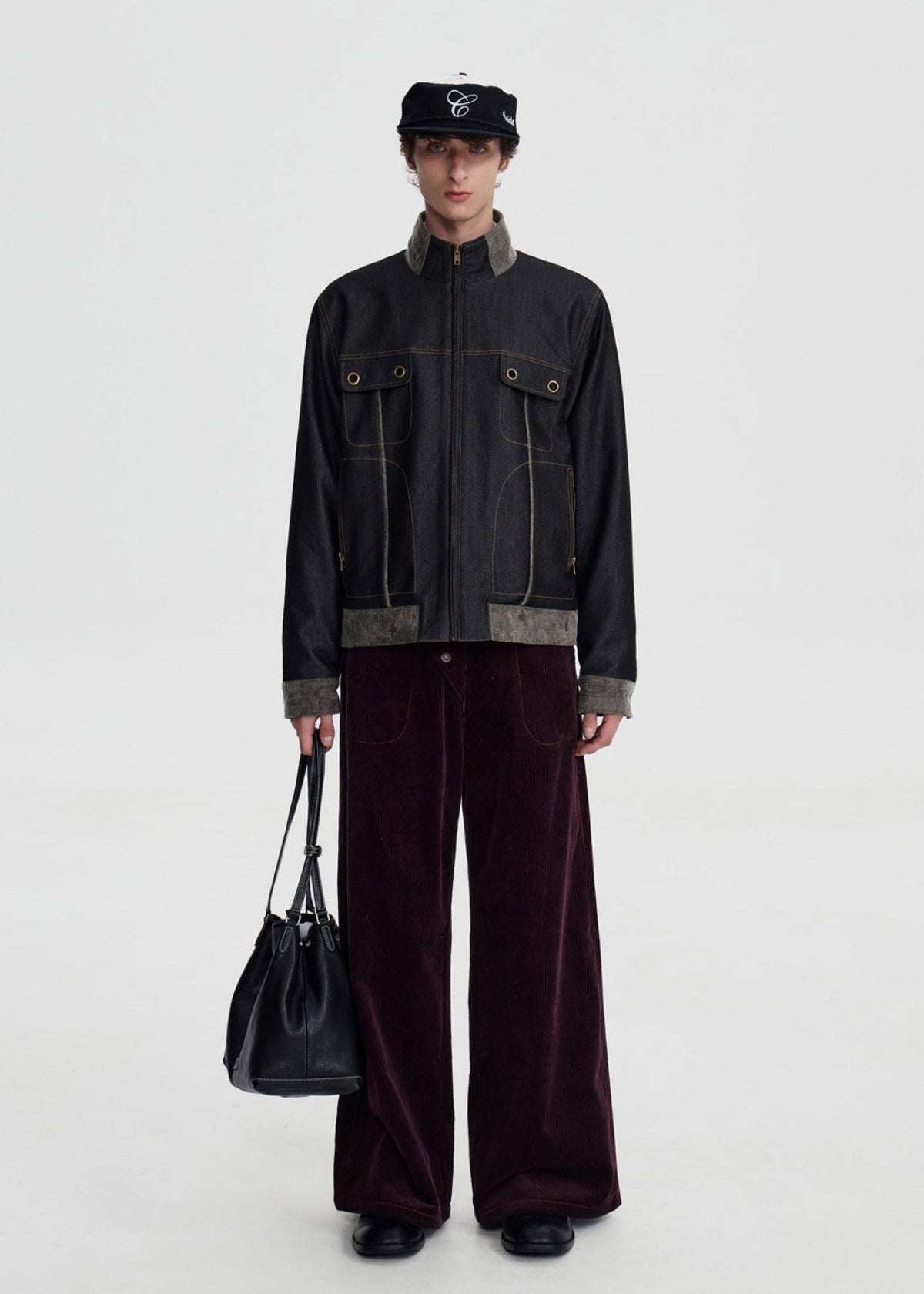 Script-X Suede Denim Jacket by OFFCULTURE