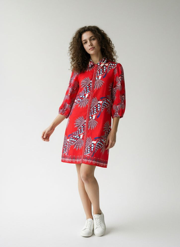CRIMSON ASCENT AVA DRESS by Maude Vivante