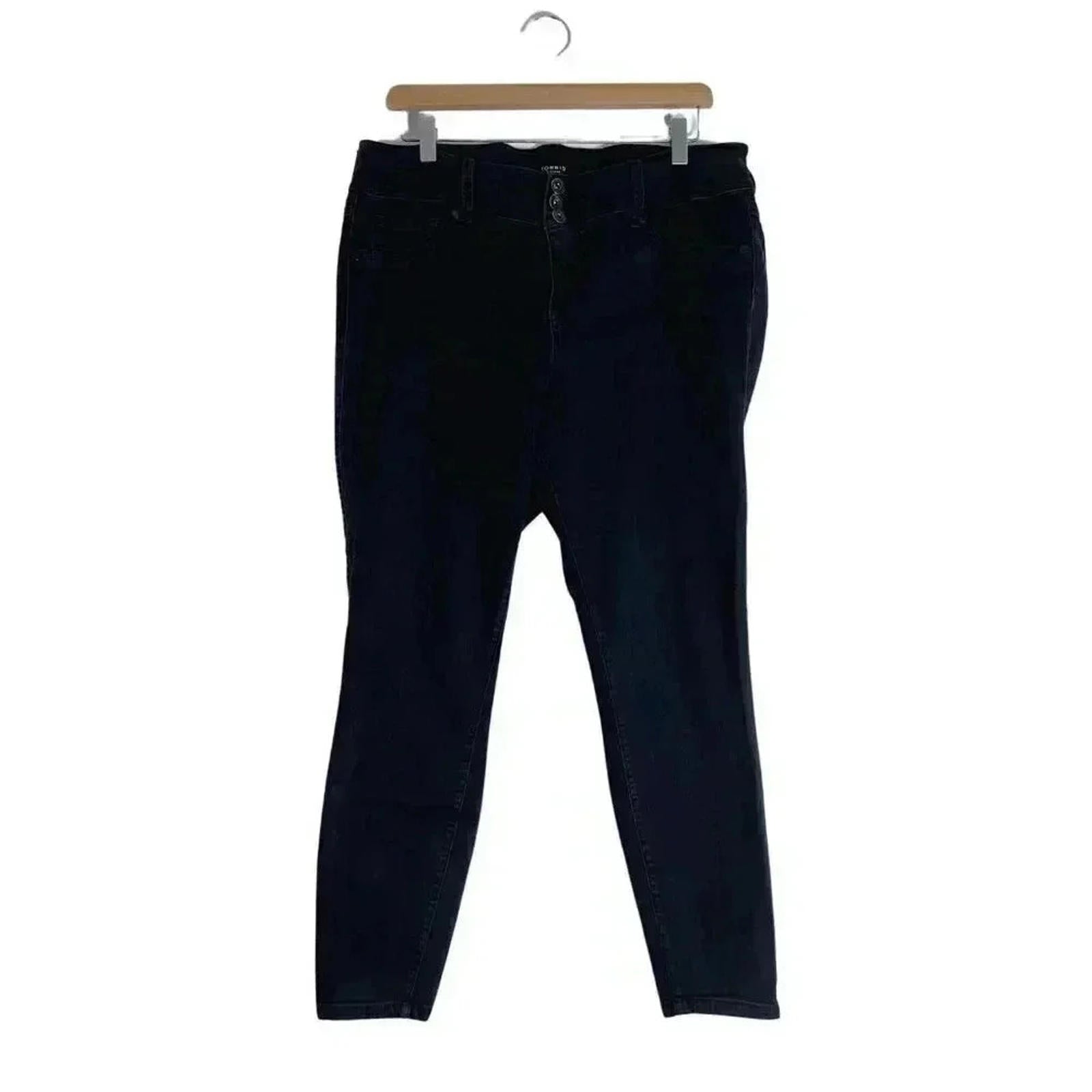 Torrid Black Skinny Jeans Mid Rise Plus Sized Women's Size 18R by Hot Girl Secondhand