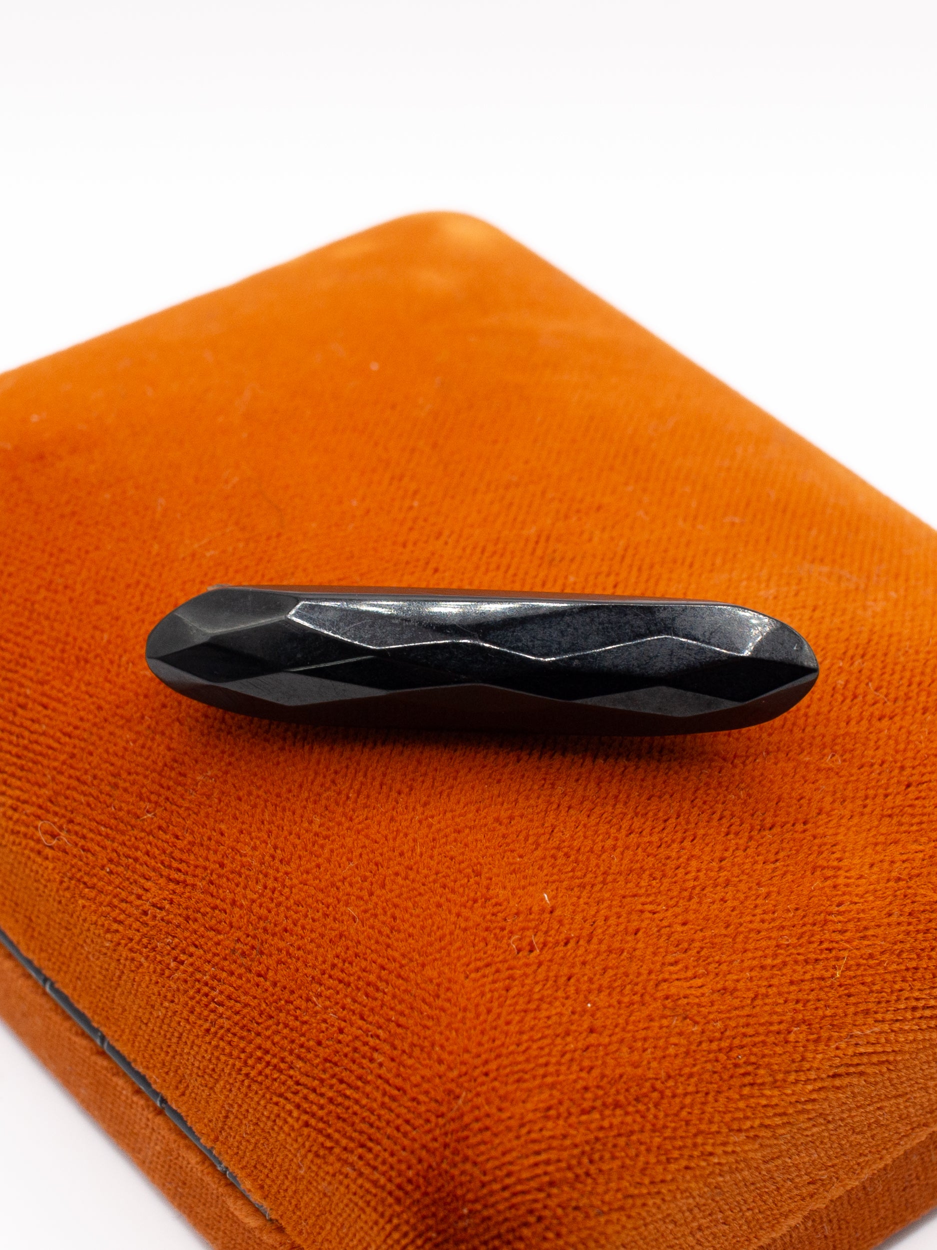Vintage 30's Art Deco Faceted Bar Brooch by Northern Grip