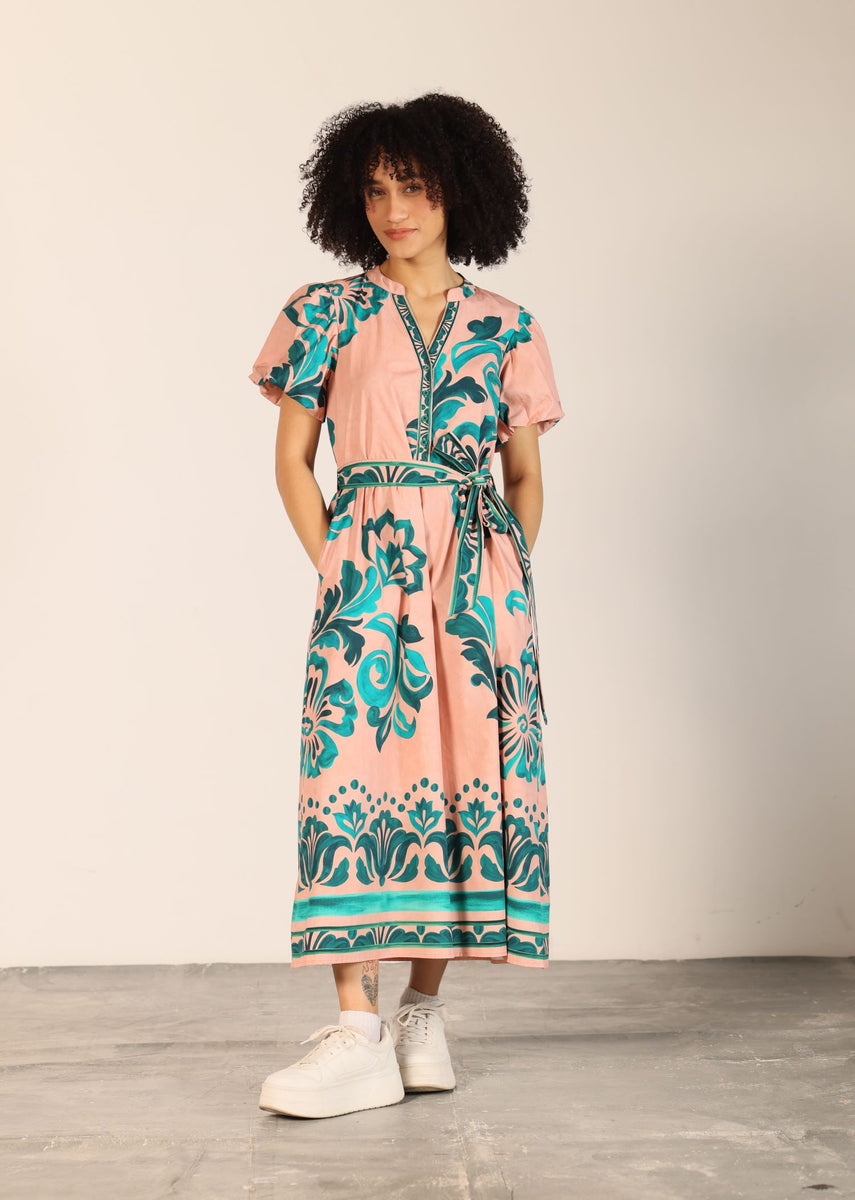 EMERALD BLUSH NOVA DRESS by Maude Vivante