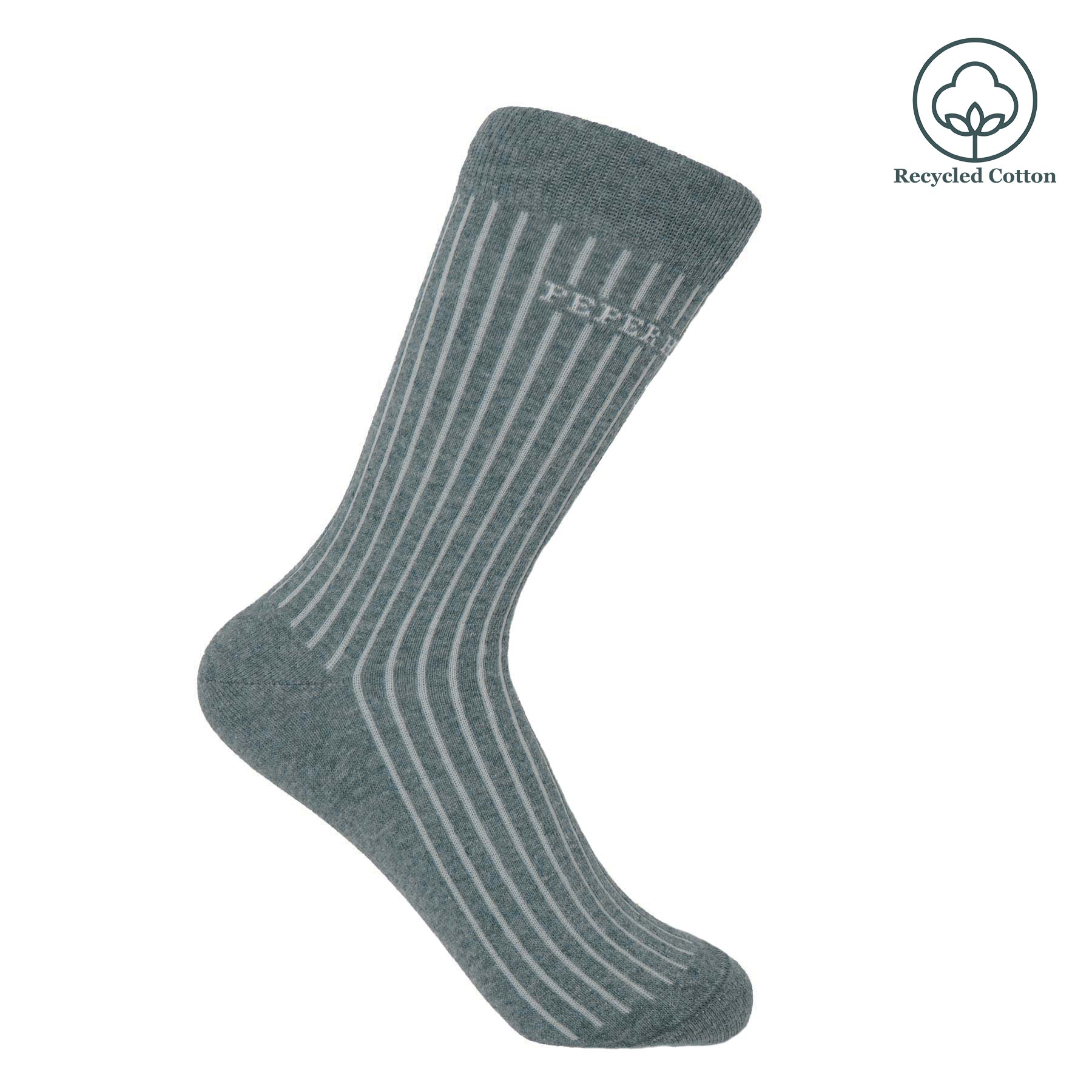 Recycled Ribbed Women's Socks - Blue by Peper Harow