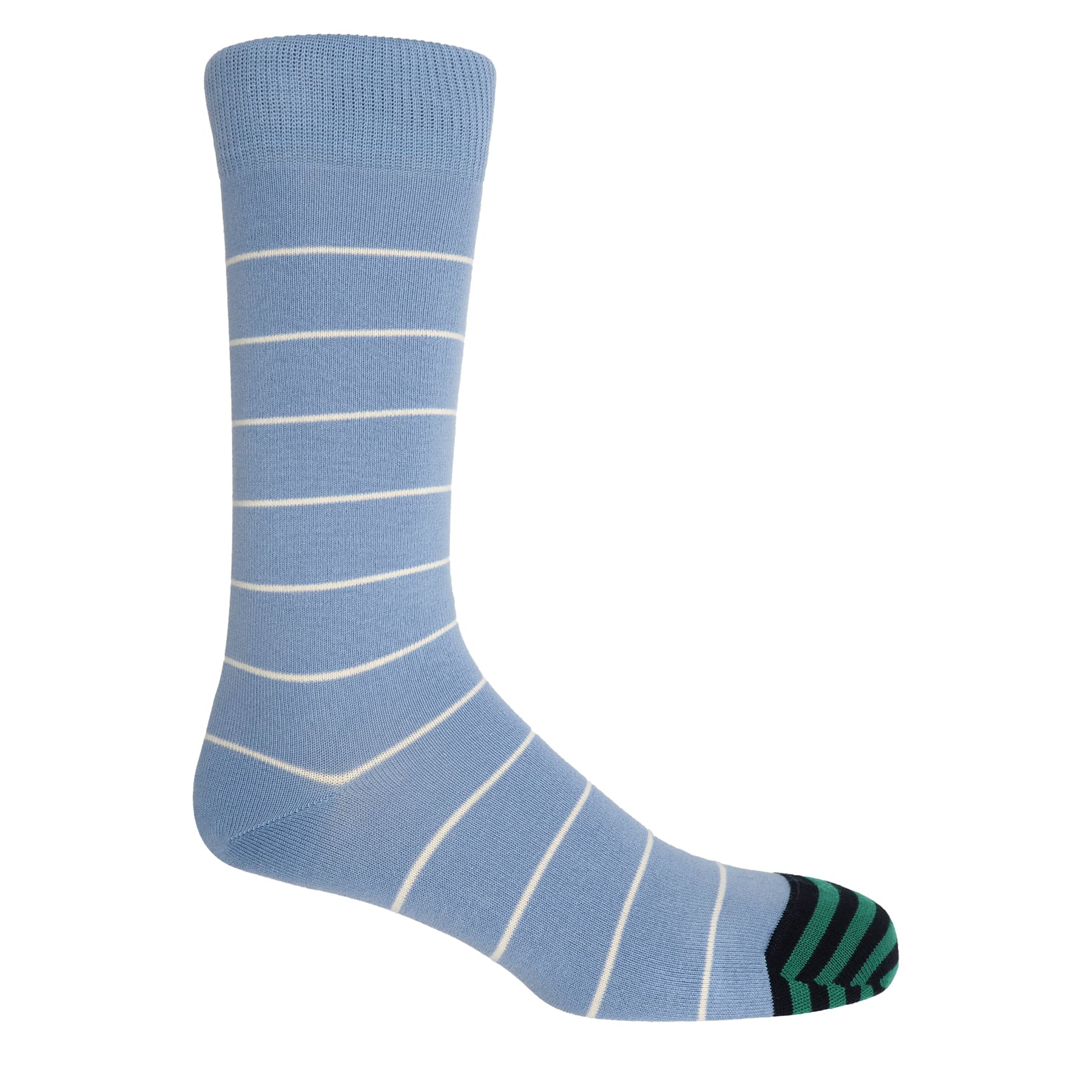 Thin Stripe Men's Socks - Light Blue by Peper Harow