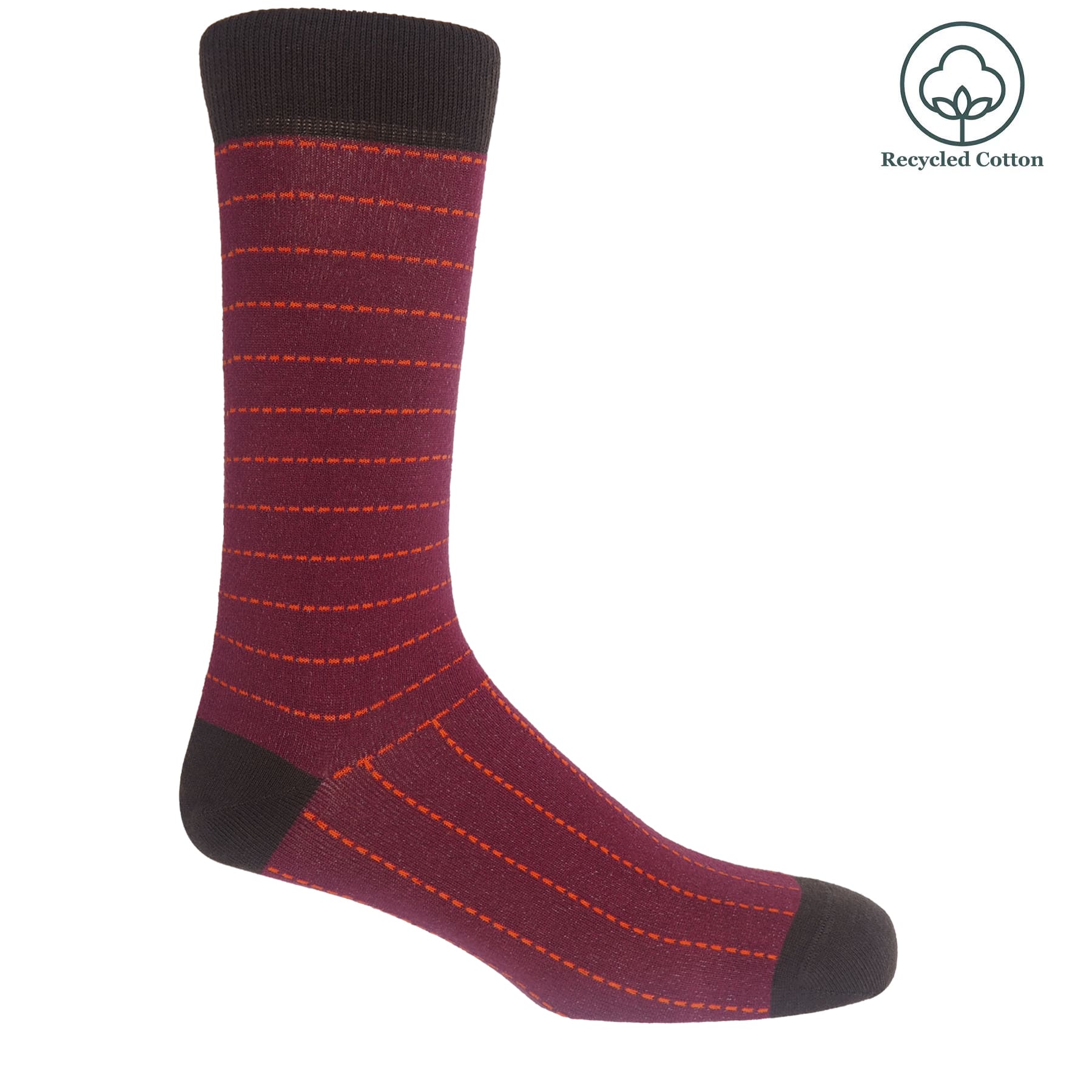 Dash Men's Socks - Maroon by Peper Harow