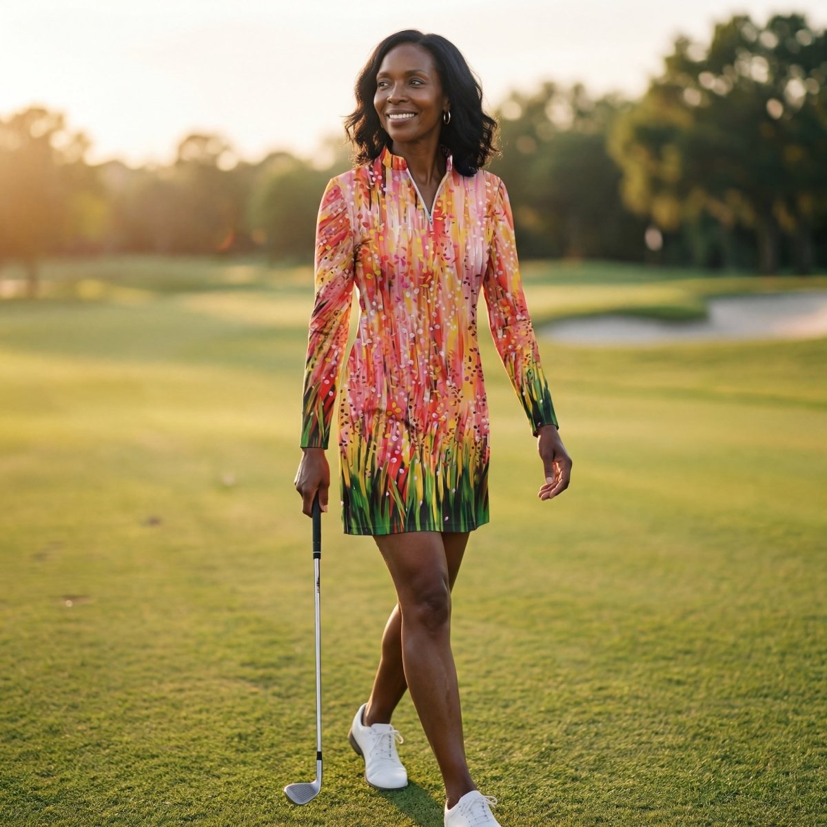 Autumn Fields Long Sleeve Dress by Putter Girl