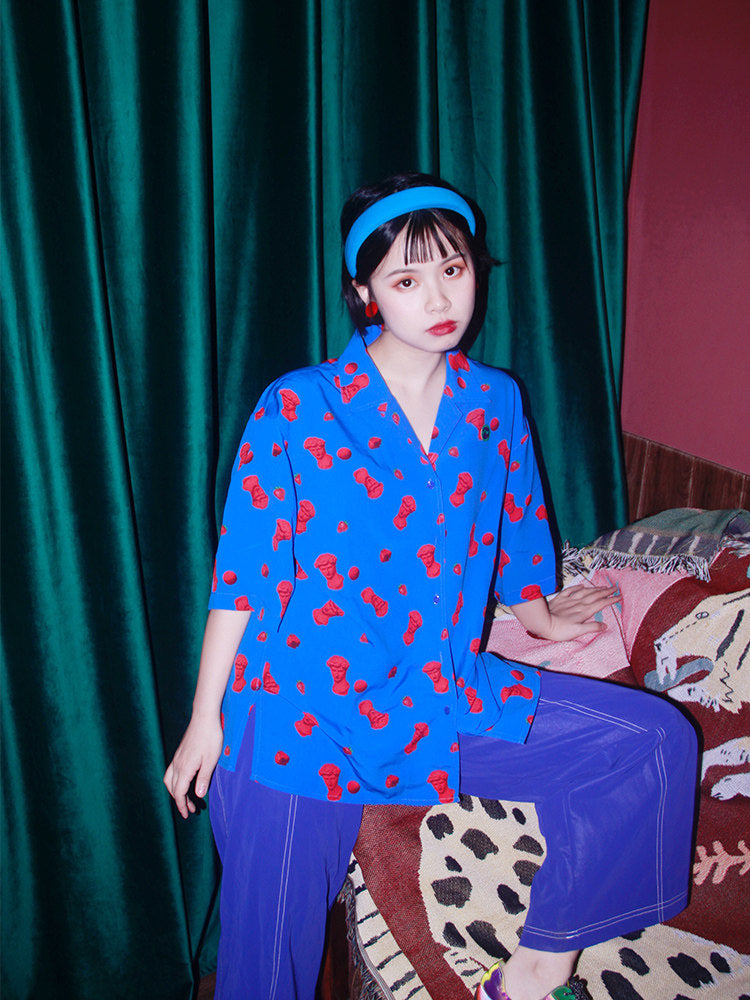 Vaporwave Retro Print Shirt - NOPMOB by Land Decora