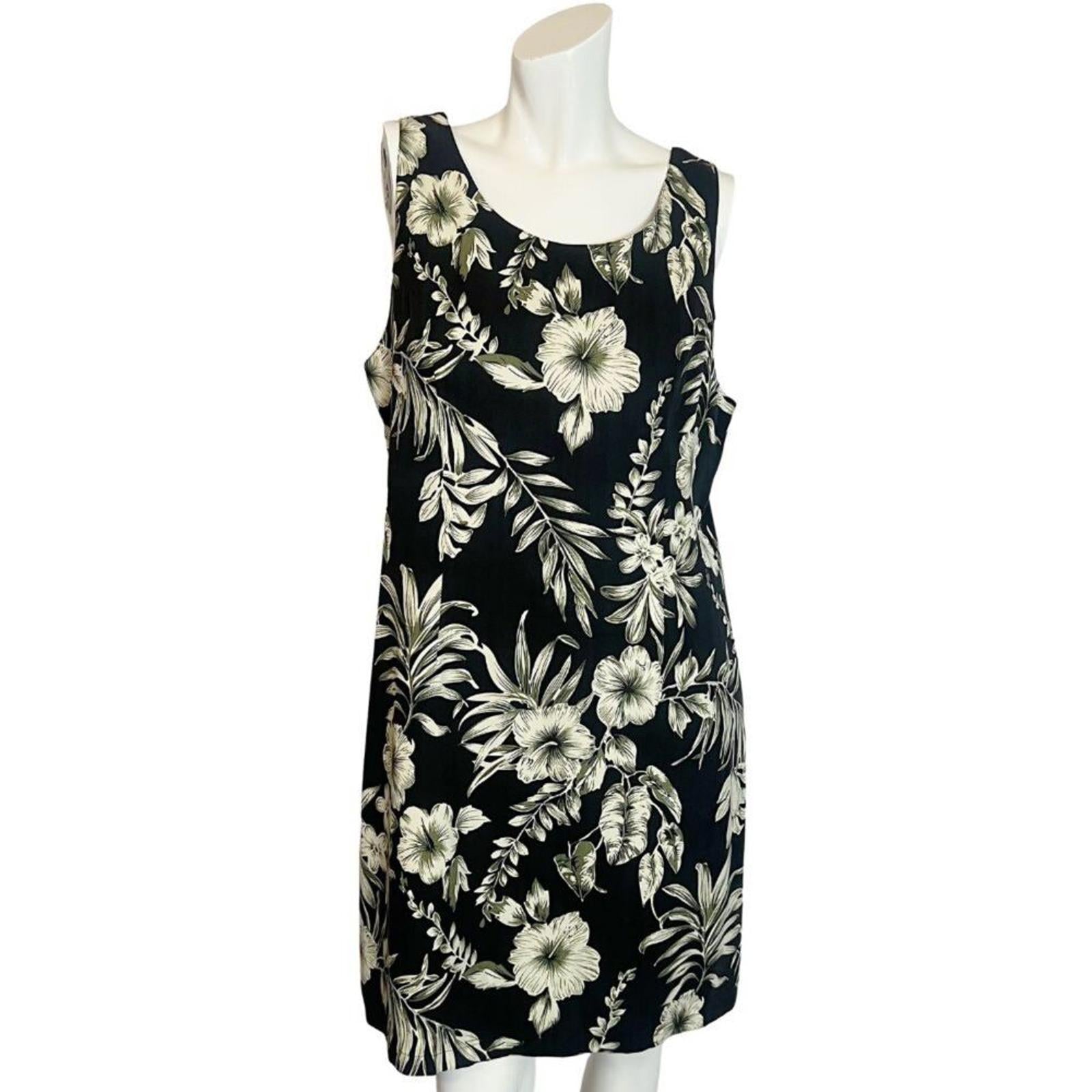 100% Silk Vintage 90s Pineapple Moon Tropical Print Mini Dress Women's by Hot Girl Secondhand