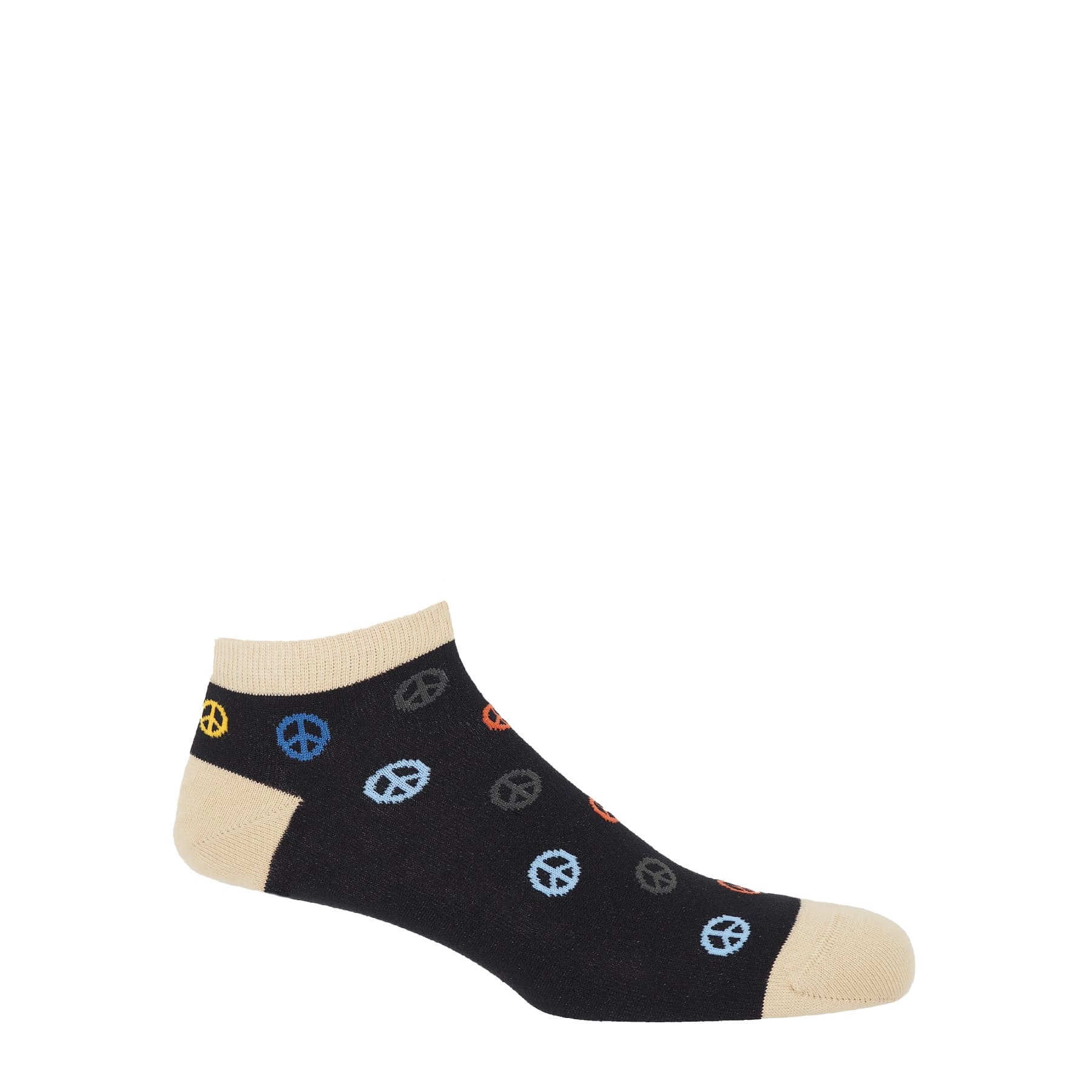 Peace Men's Trainer Socks - Black by Peper Harow