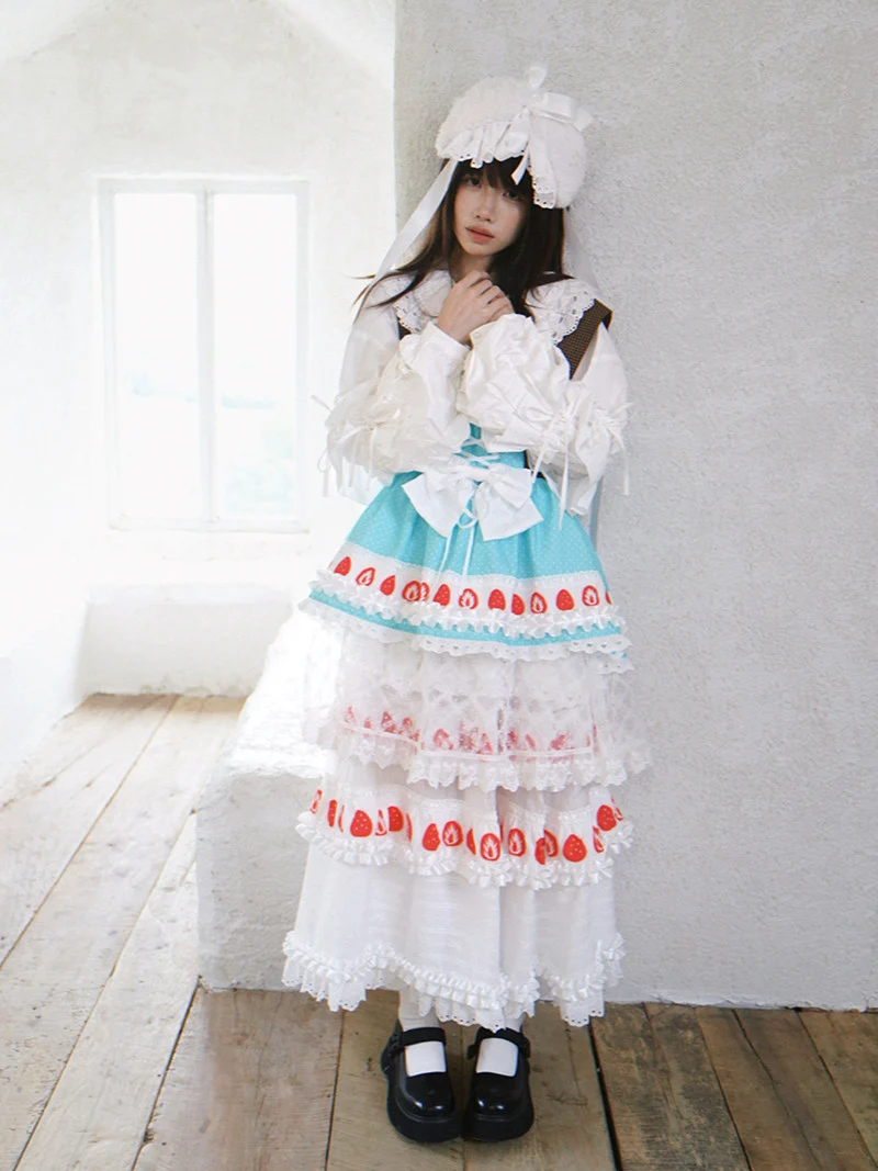 Kawaii Strawberry Dress - Daytoday Everyday Institute by Land Decora