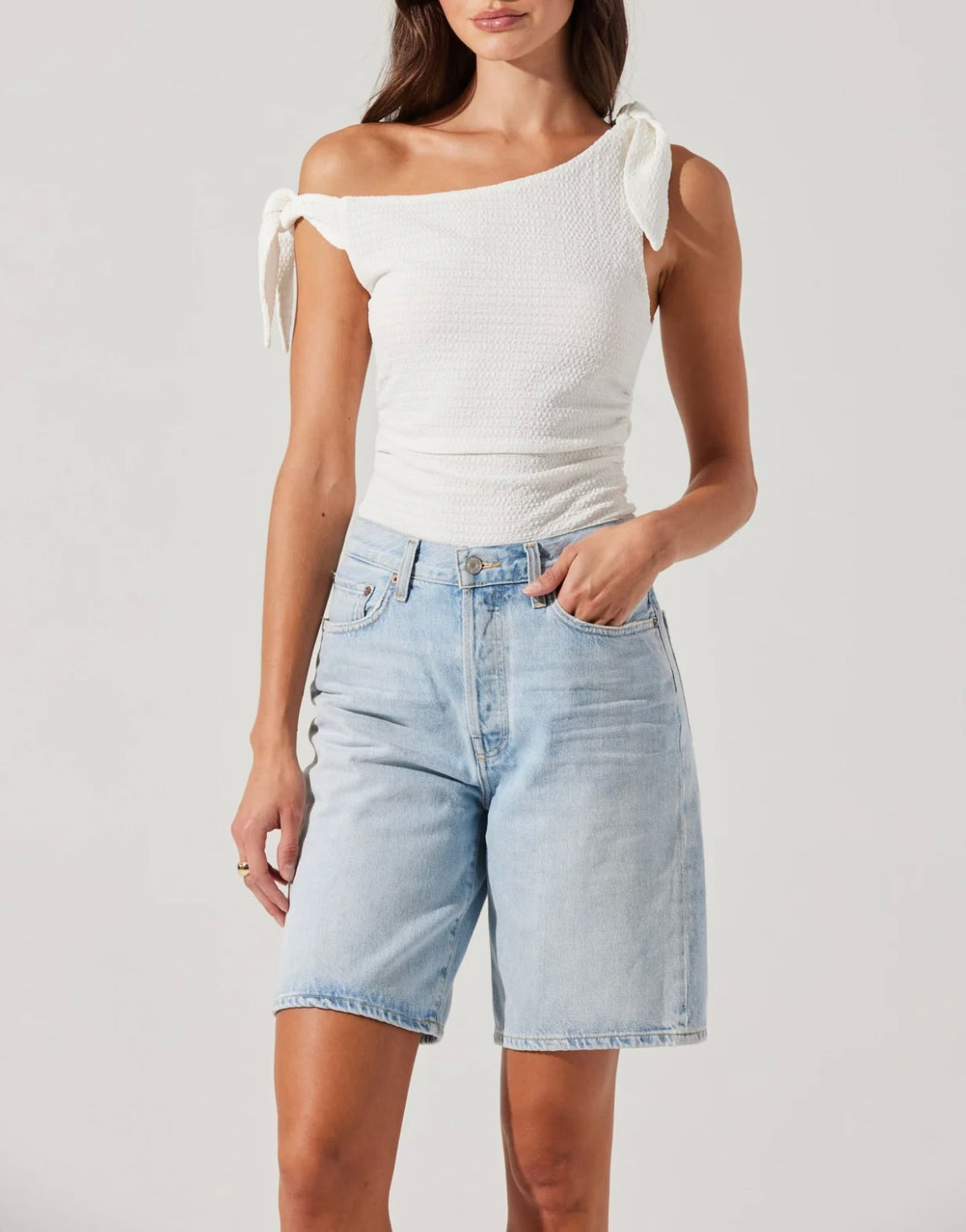 Lora Textured Off Shoulder Top by Sierra Deene