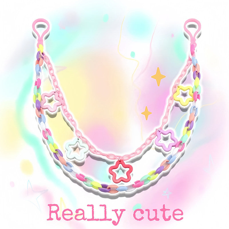 Dopamine Star Pants Chain Y2K Streetwear Accessory by Land Decora